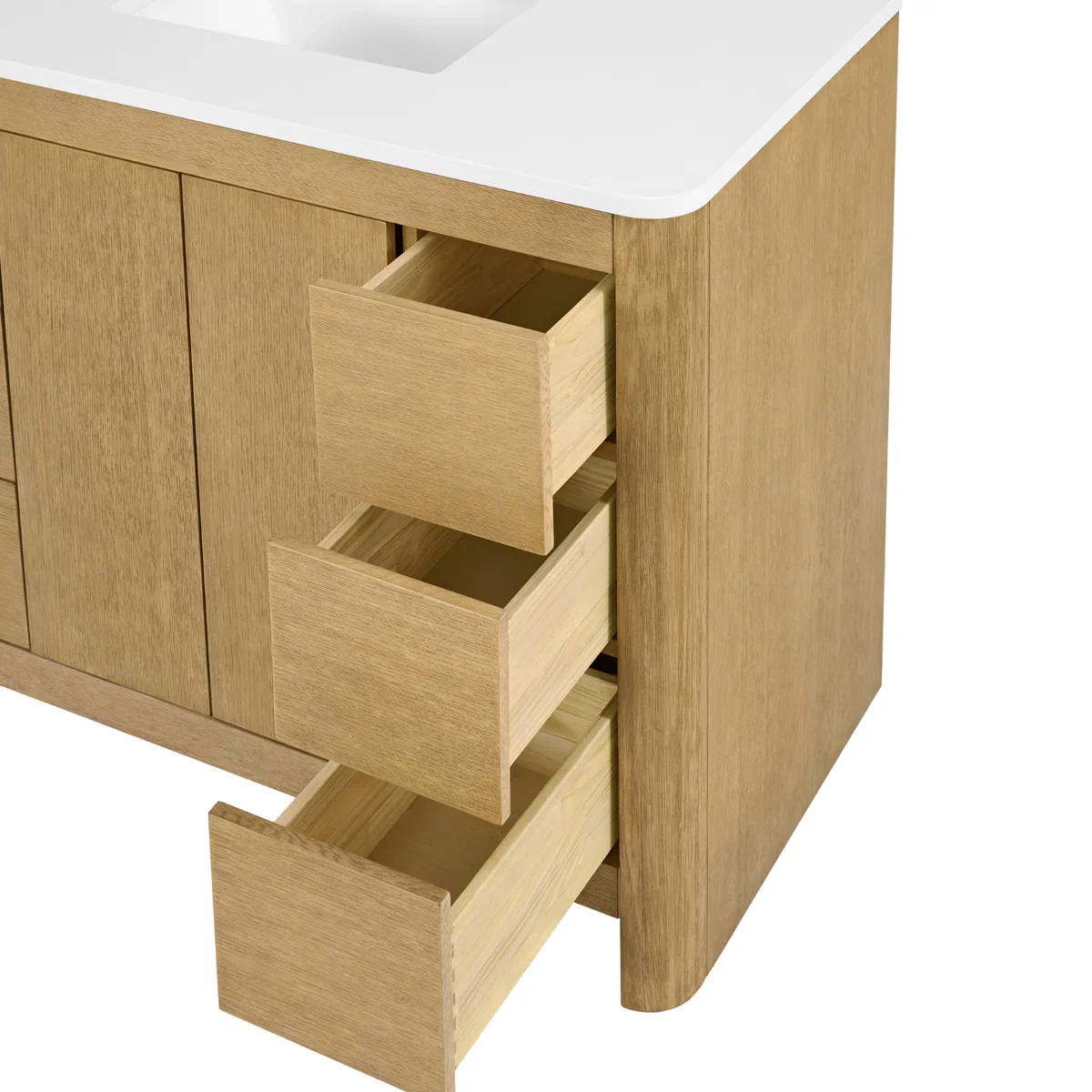 Hounslow 42" Width Single Bathroom Vanity | White Quartz Countertop - Image 10