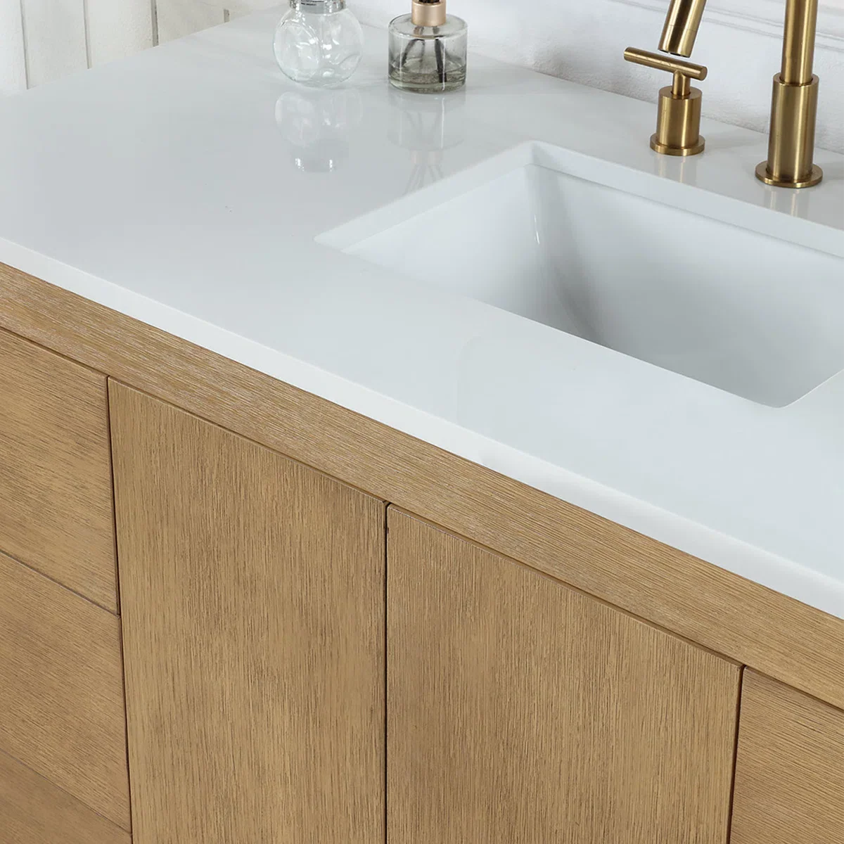 Hounslow 48" Width Single Bathroom Vanity | White Quartz Countertop - Image 6