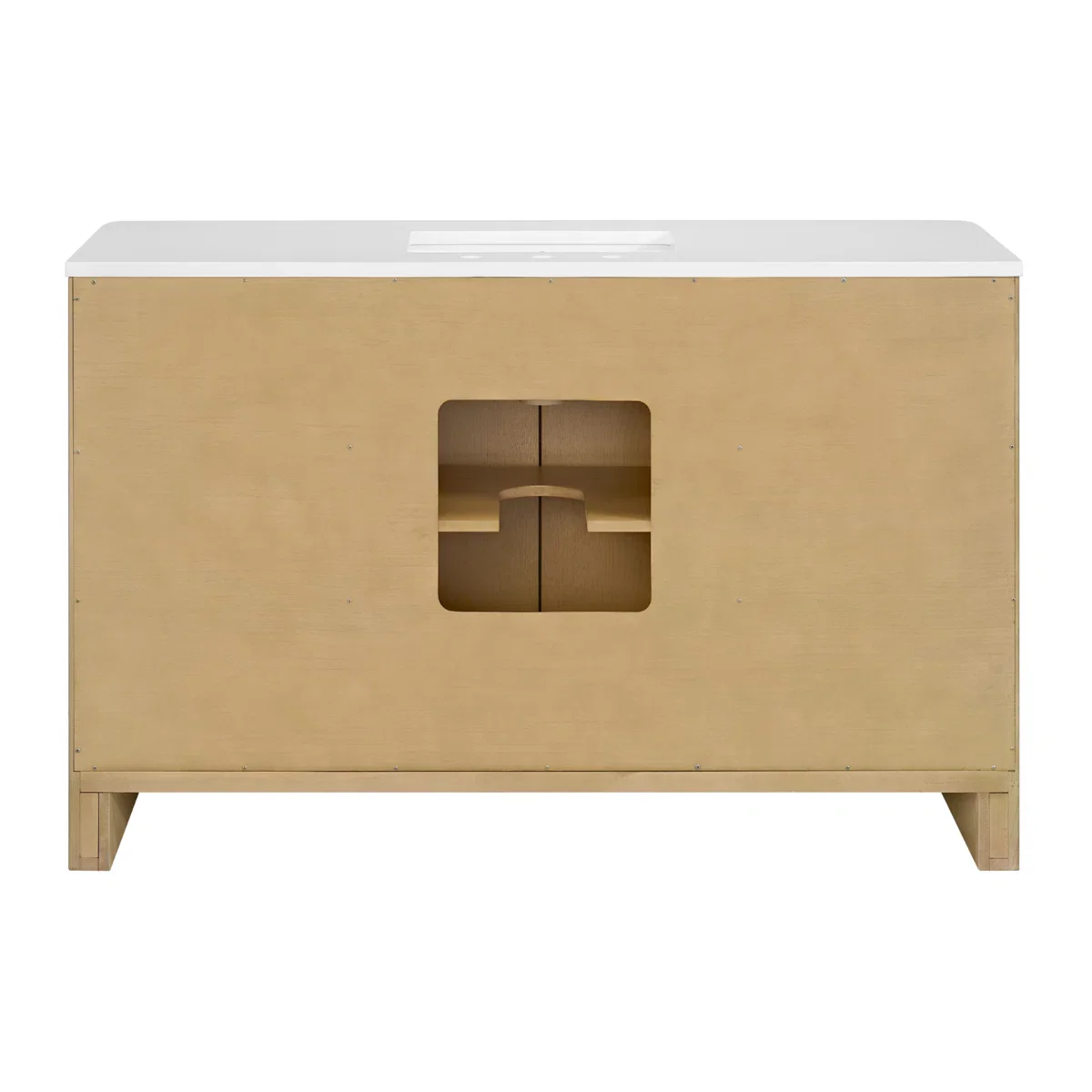 Hounslow 54" Width Single Bathroom Vanity | White Quartz Countertop - Image 7