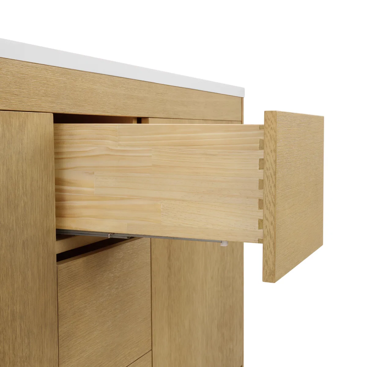 Hounslow 60" Width Double Bathroom Vanity | White Quartz Countertop - Image 10