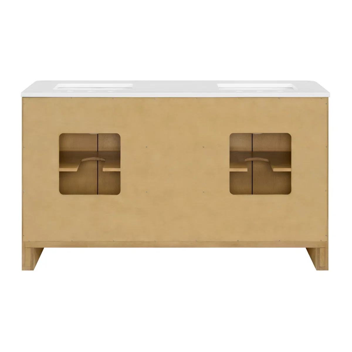 Hounslow 60" Width Double Bathroom Vanity | White Quartz Countertop - Image 12