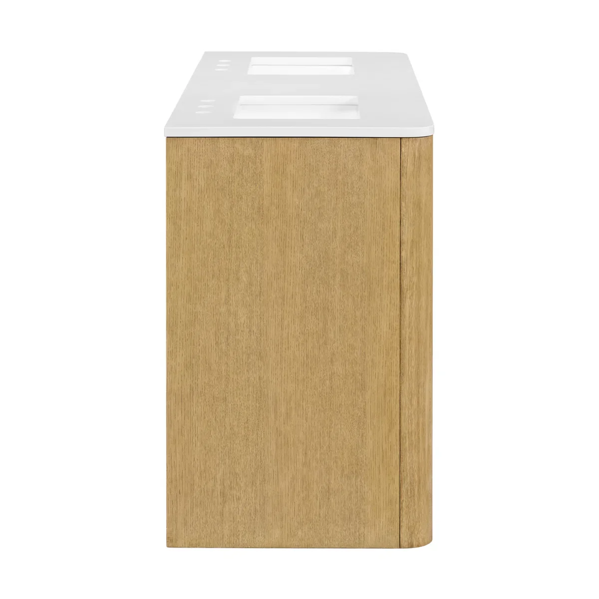 Hounslow 60" Width Double Bathroom Vanity | White Quartz Countertop - Image 7