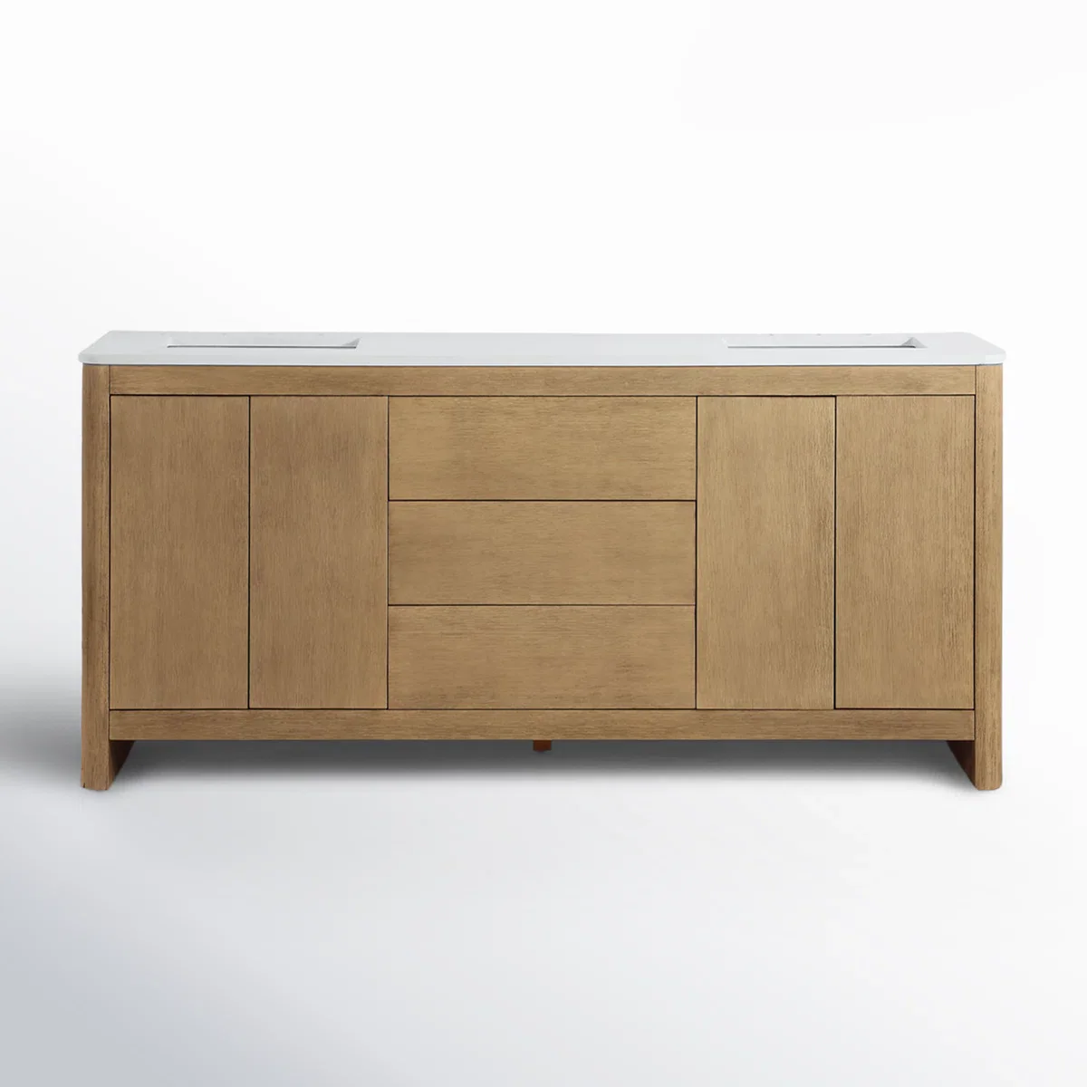Hounslow 72" Width Double Bathroom Vanity | White Quartz Countertop - Image 5