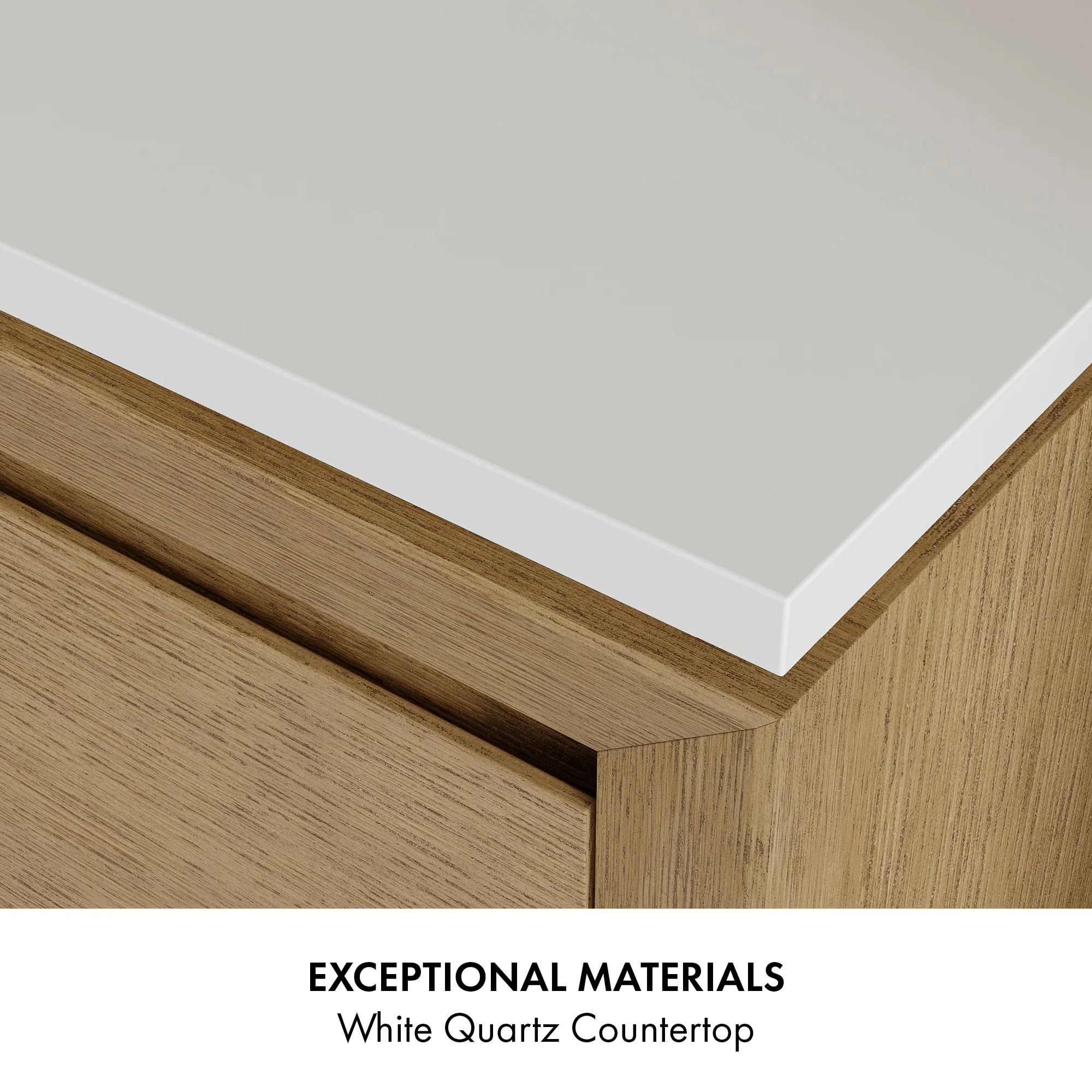 Jasper 42" Single Bathroom Vanity  with Quartz Top - Image 9