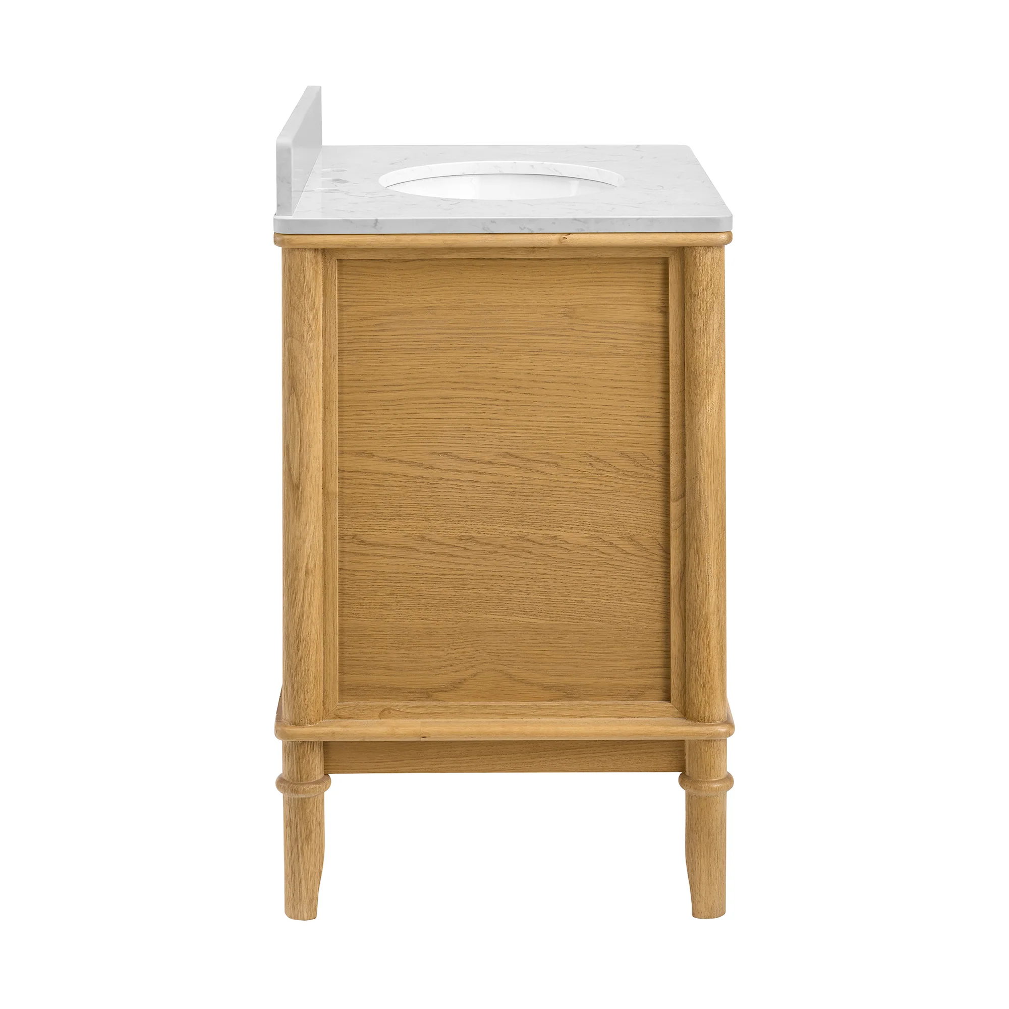 Juliette 30"W x 20"D Single Bathroom Vanity | Natural Enhanced Oak | Cultured Marble Countertop - Image 13