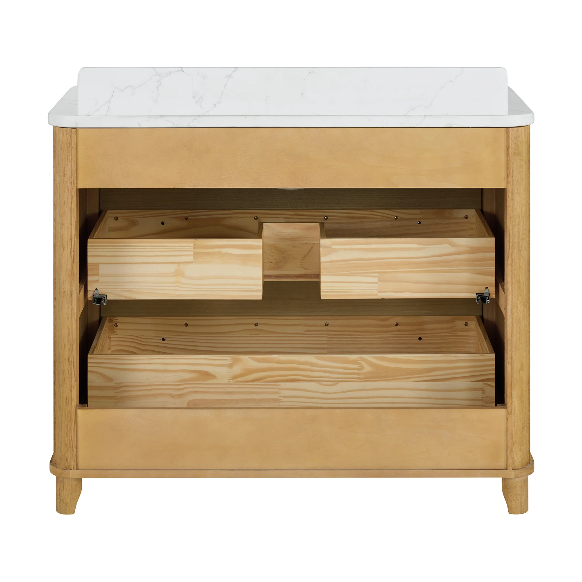 Kathryne 42" Single Bathroom Vanity | Statuario Quartz Countertop - Image 13