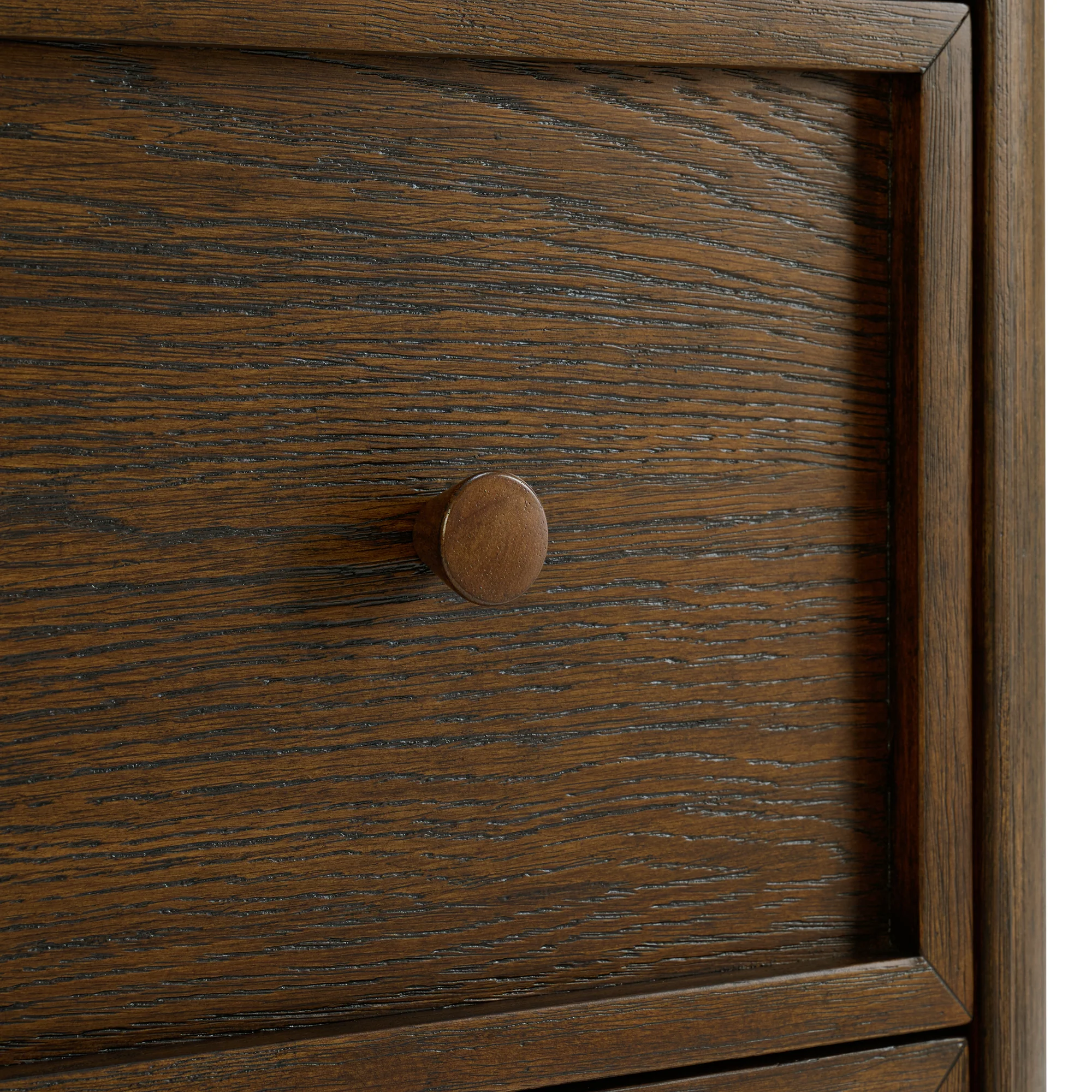 Kathryne 36" Single Bathroom Vanity in Enhanced Brown Oak | Statuario Quartz Countertop - Image 10