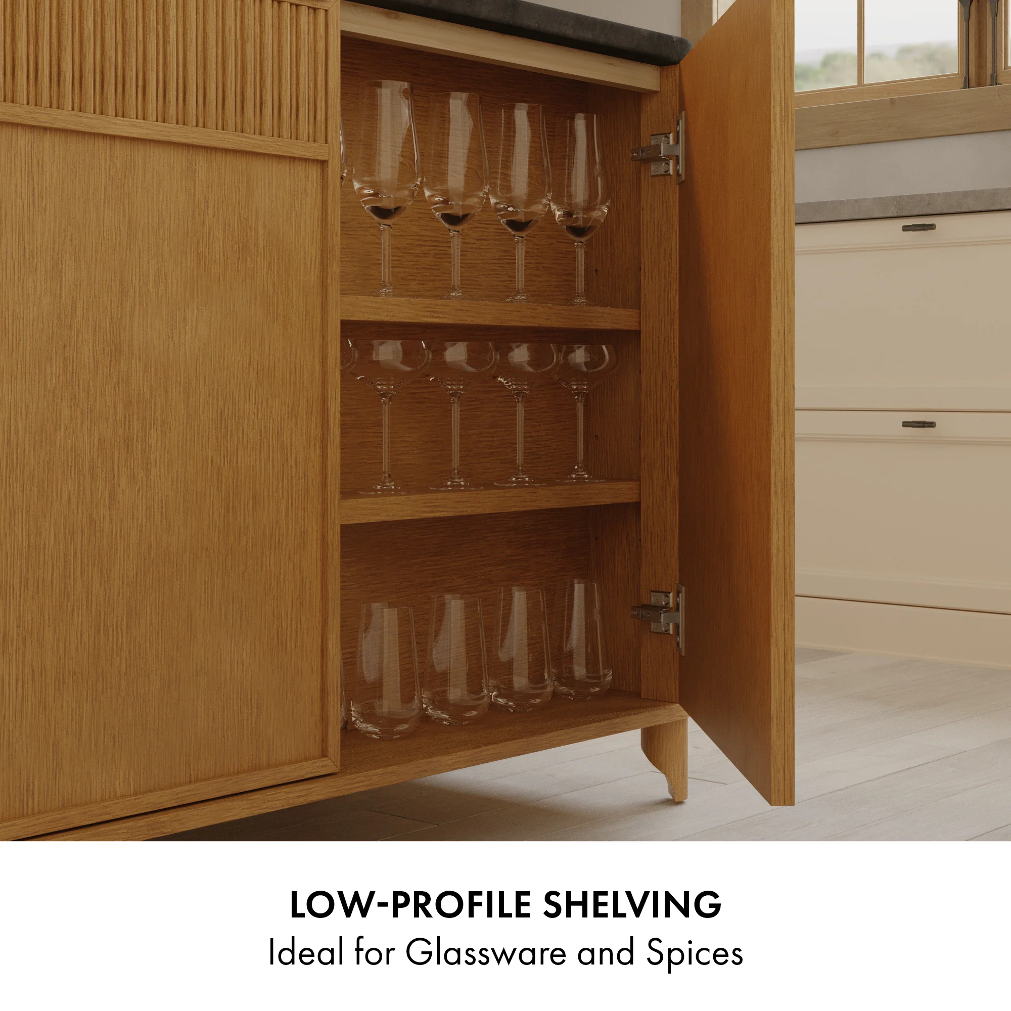 Kathryne 48" Kitchen Island | Quartz Countertop - Image 13
