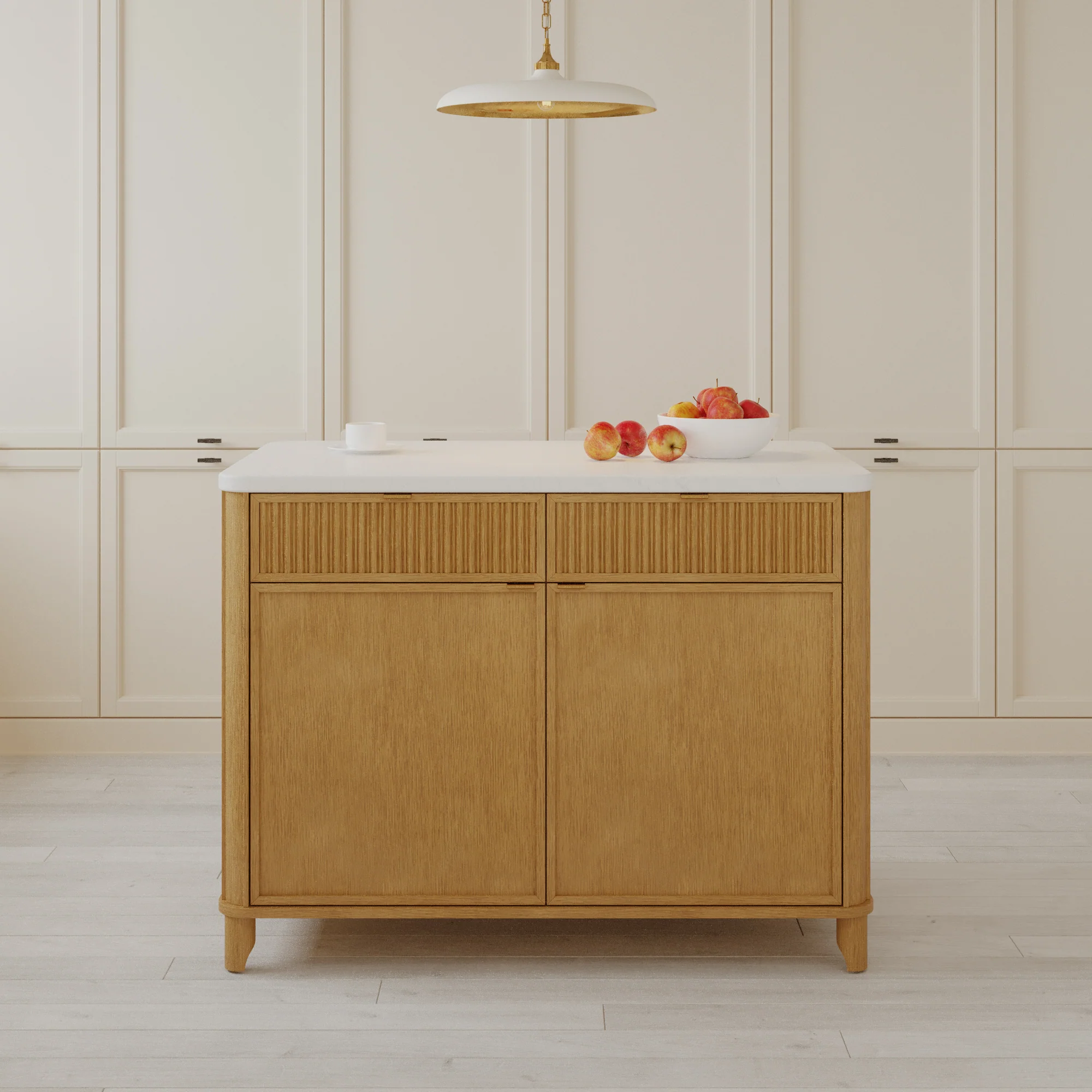 Kathryne 48" Kitchen Island | Quartz Countertop - Image 20