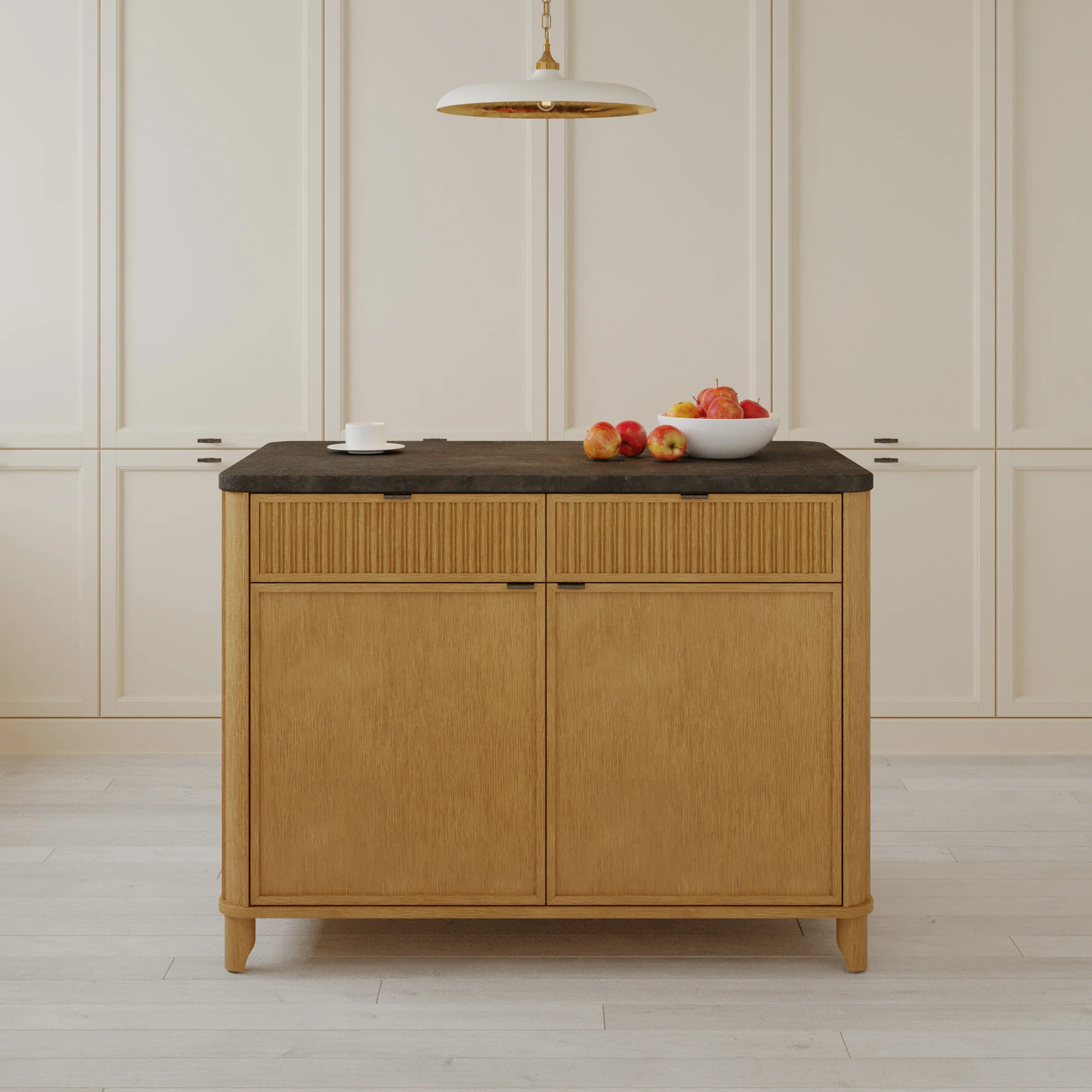 Kathryne 48" Kitchen Island | Quartz Countertop - Image 5