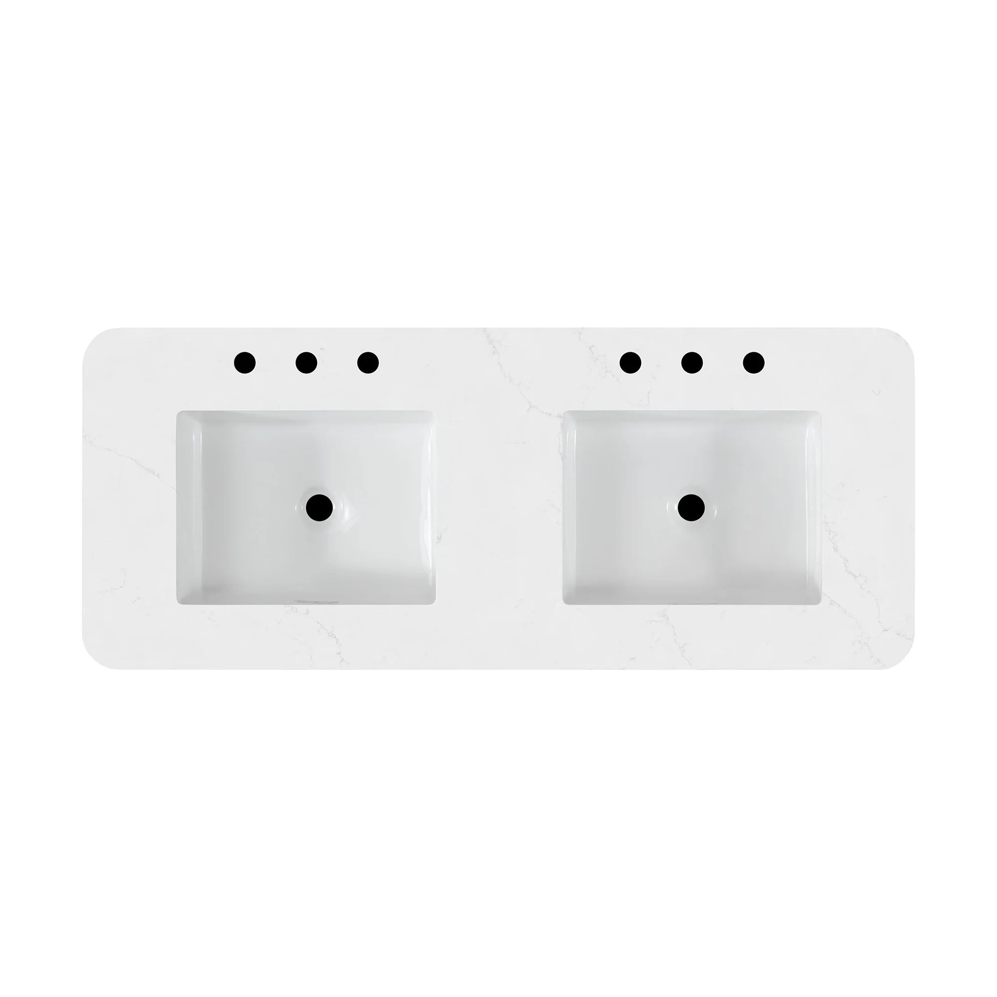 Kathryne 54" Double Bathroom Vanity | Statuario Quartz Countertop - Image 10