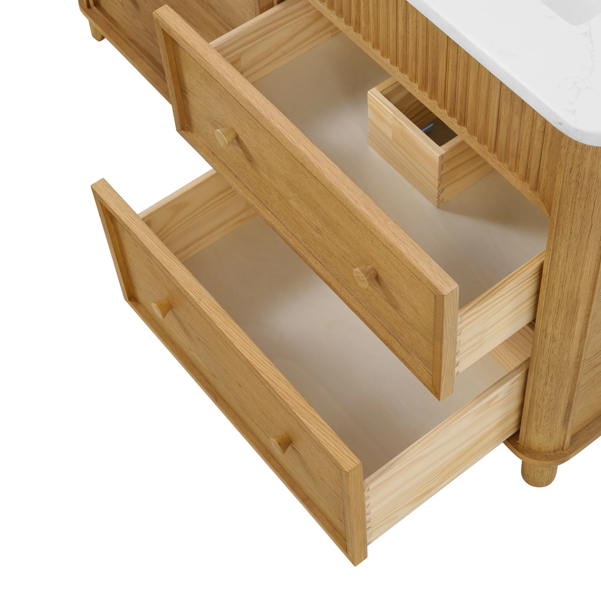 Kathryne 54" Double Bathroom Vanity | Statuario Quartz Countertop - Image 15