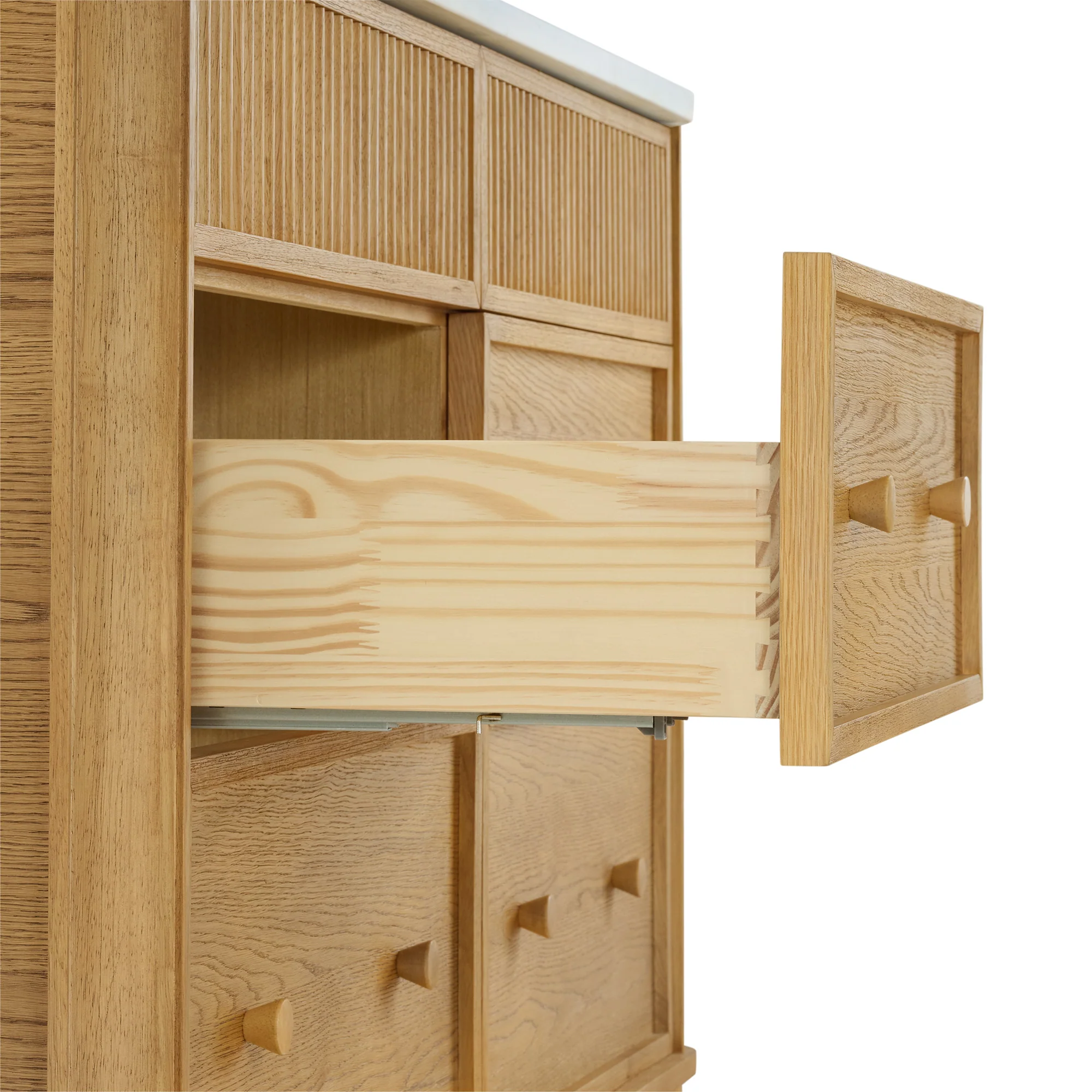 Kathryne 54" Double Bathroom Vanity | Statuario Quartz Countertop - Image 8