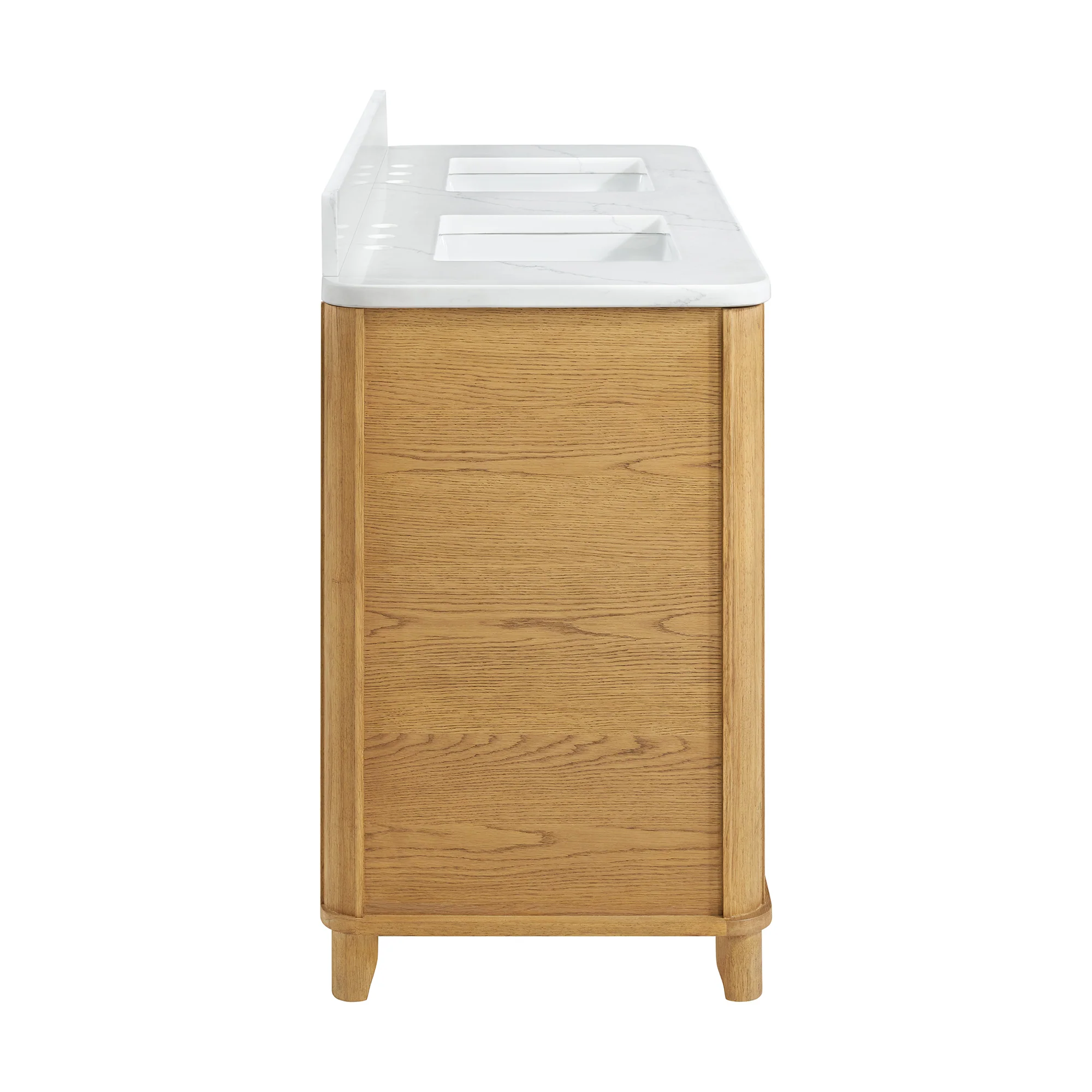 Kathryne 60" Double Bathroom Vanity | Statuario Quartz Countertop - Image 11