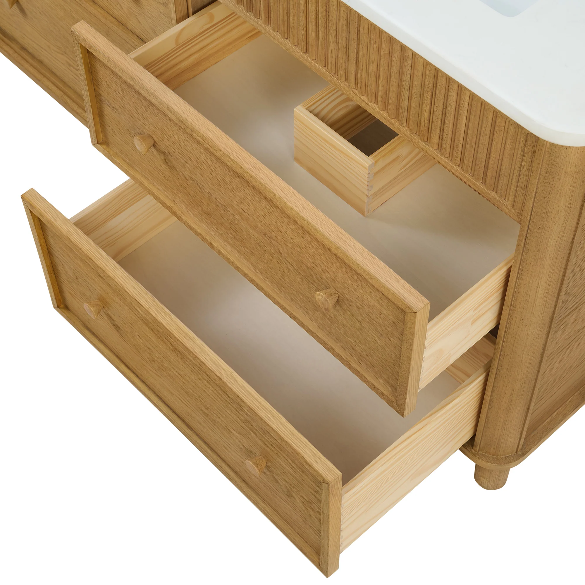 Kathryne 60" Double Bathroom Vanity | Statuario Quartz Countertop - Image 8