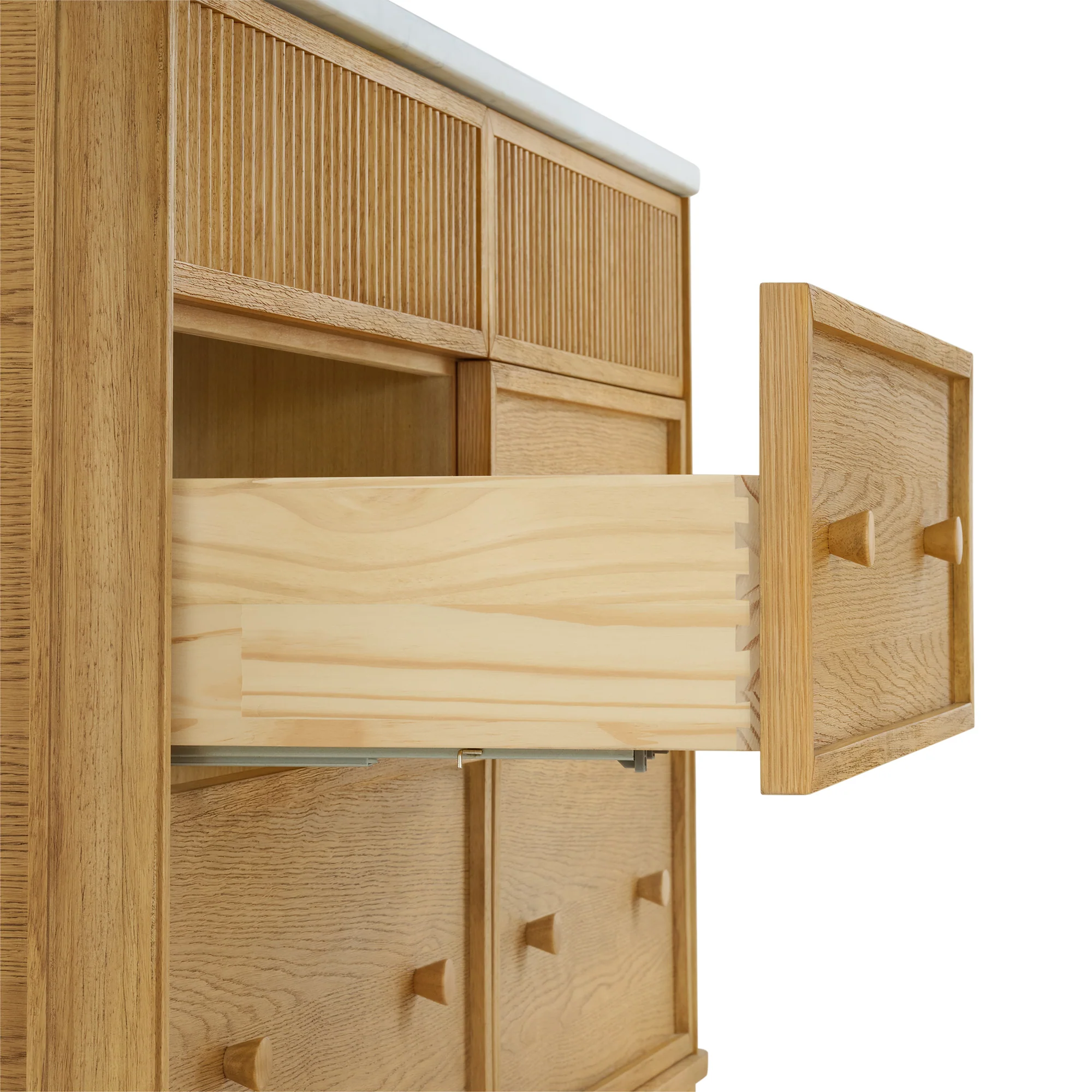 Kathryne 60" Double Bathroom Vanity | Statuario Quartz Countertop - Image 9