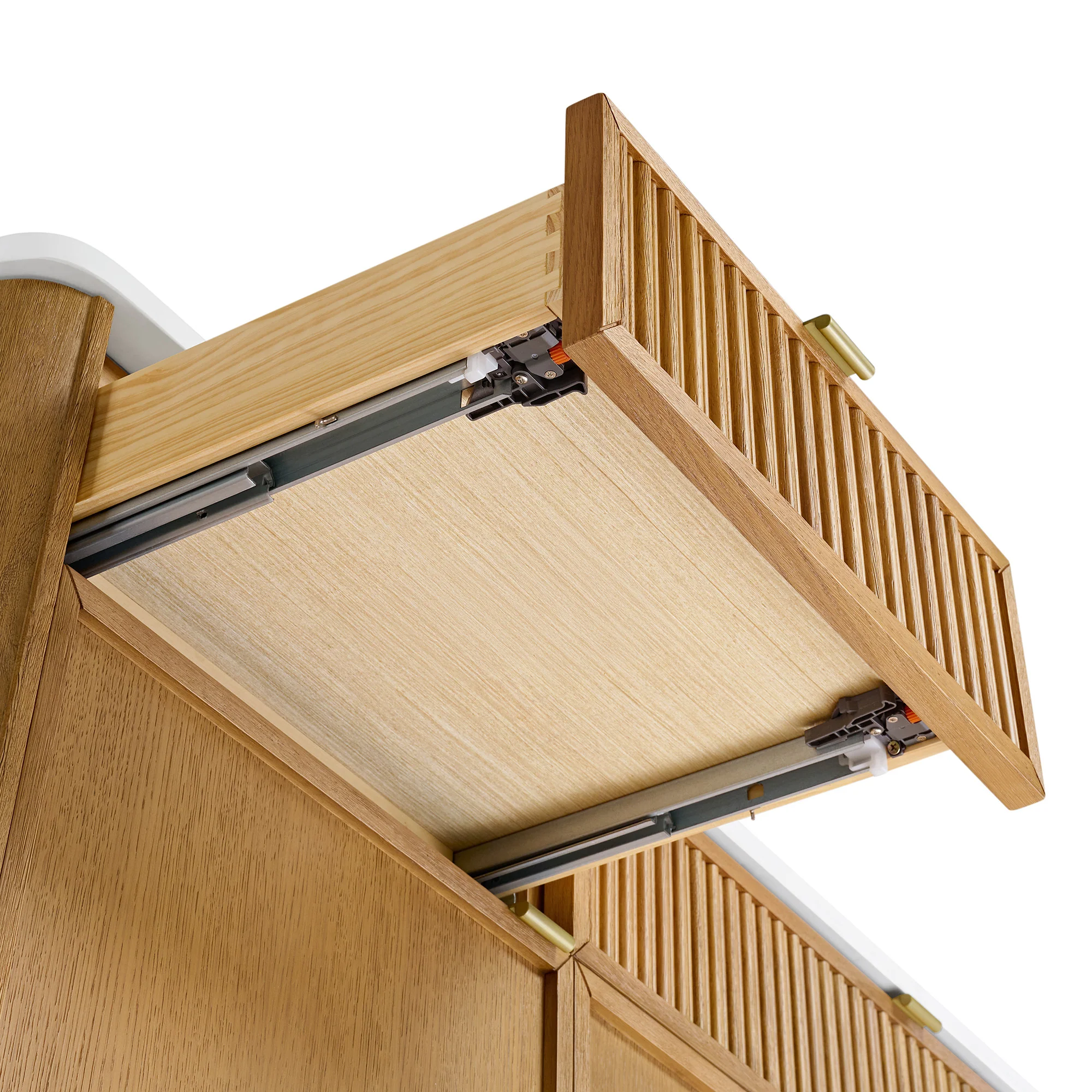 Kathryne 60" Kitchen Island in Oak | Quartz Countertop - Image 13