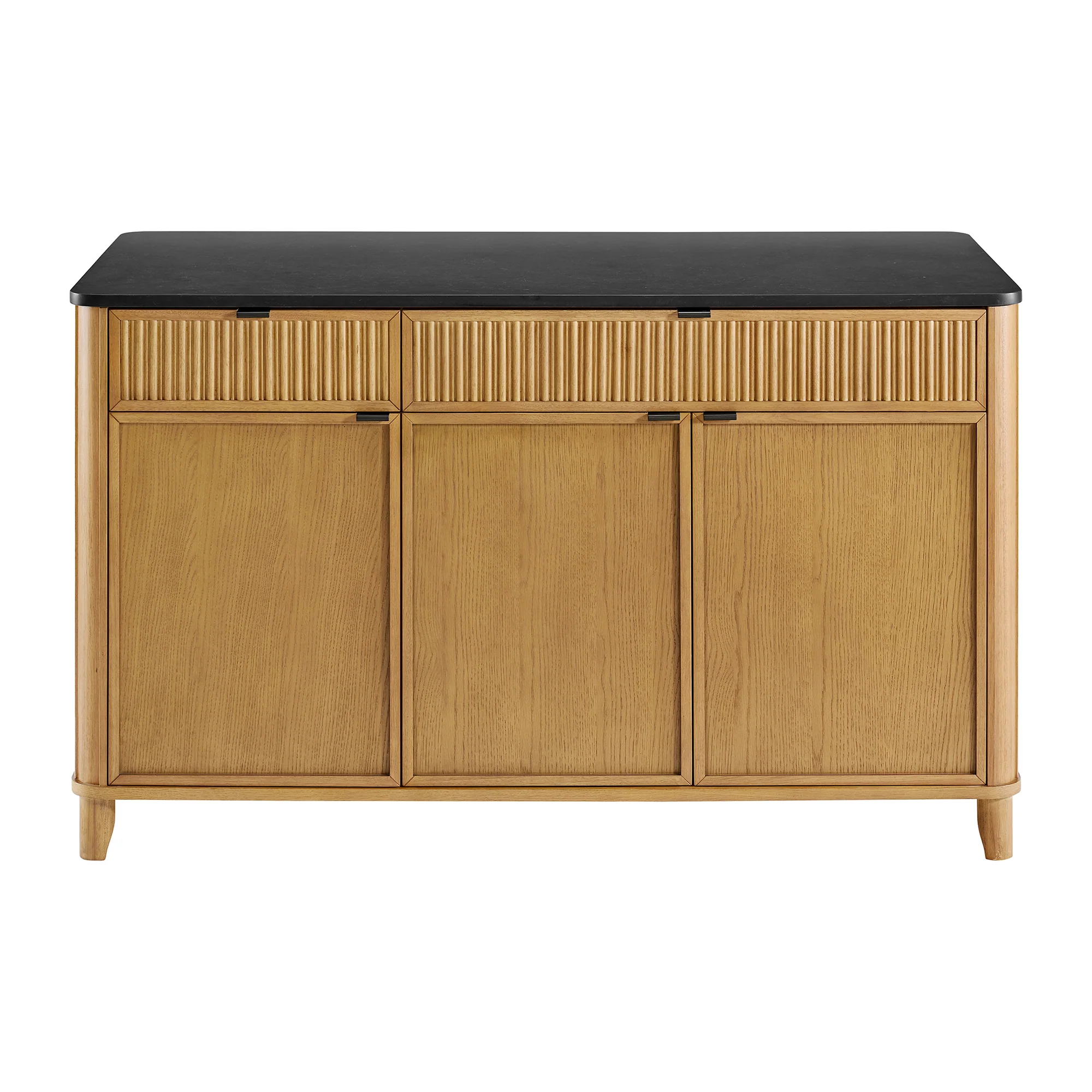 Kathryne 60" Kitchen Island in Oak | Quartz Countertop - Image 35