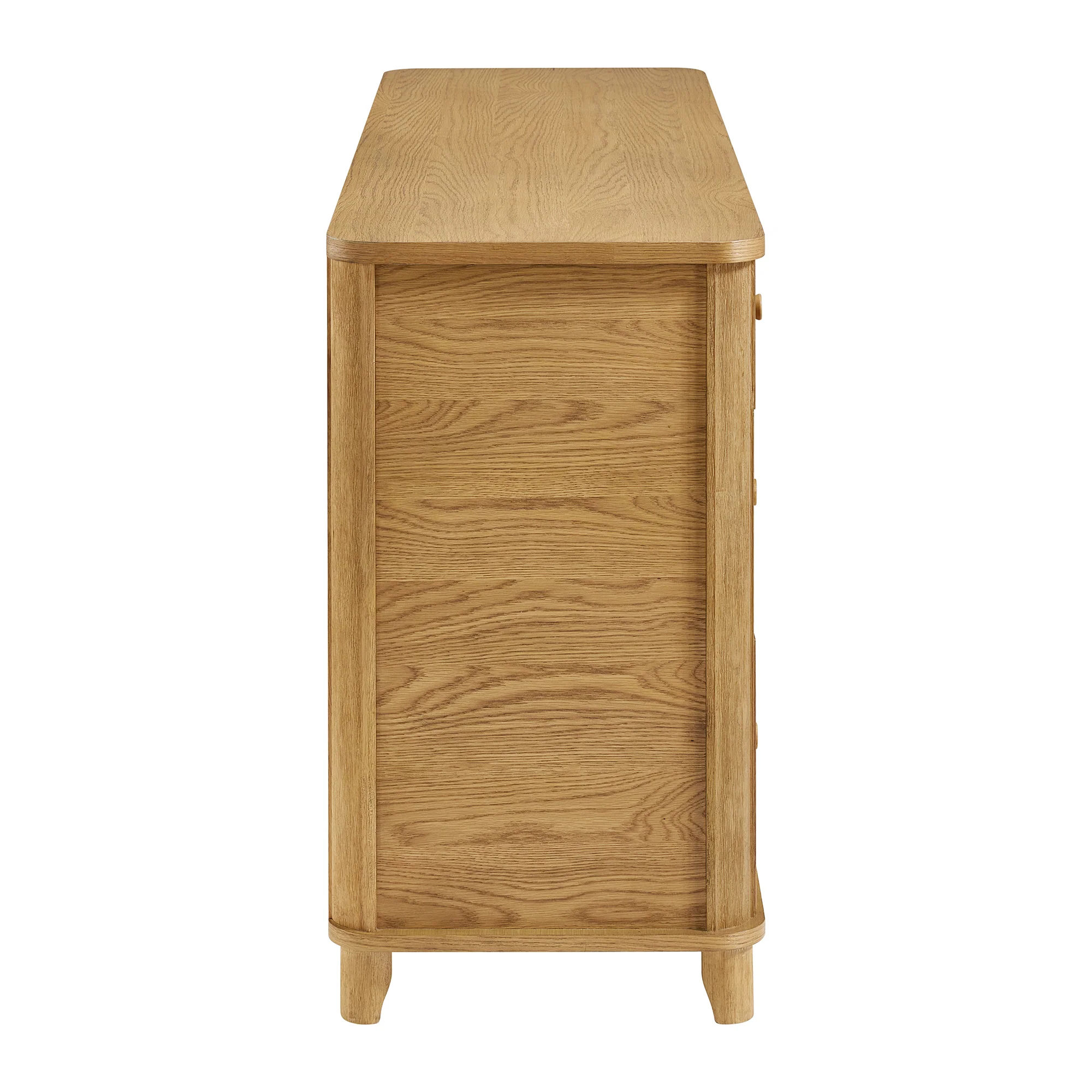 Kathryne 64" Wide Solid Wood 6-Drawer Double Dresser In Natural Oak - Image 13