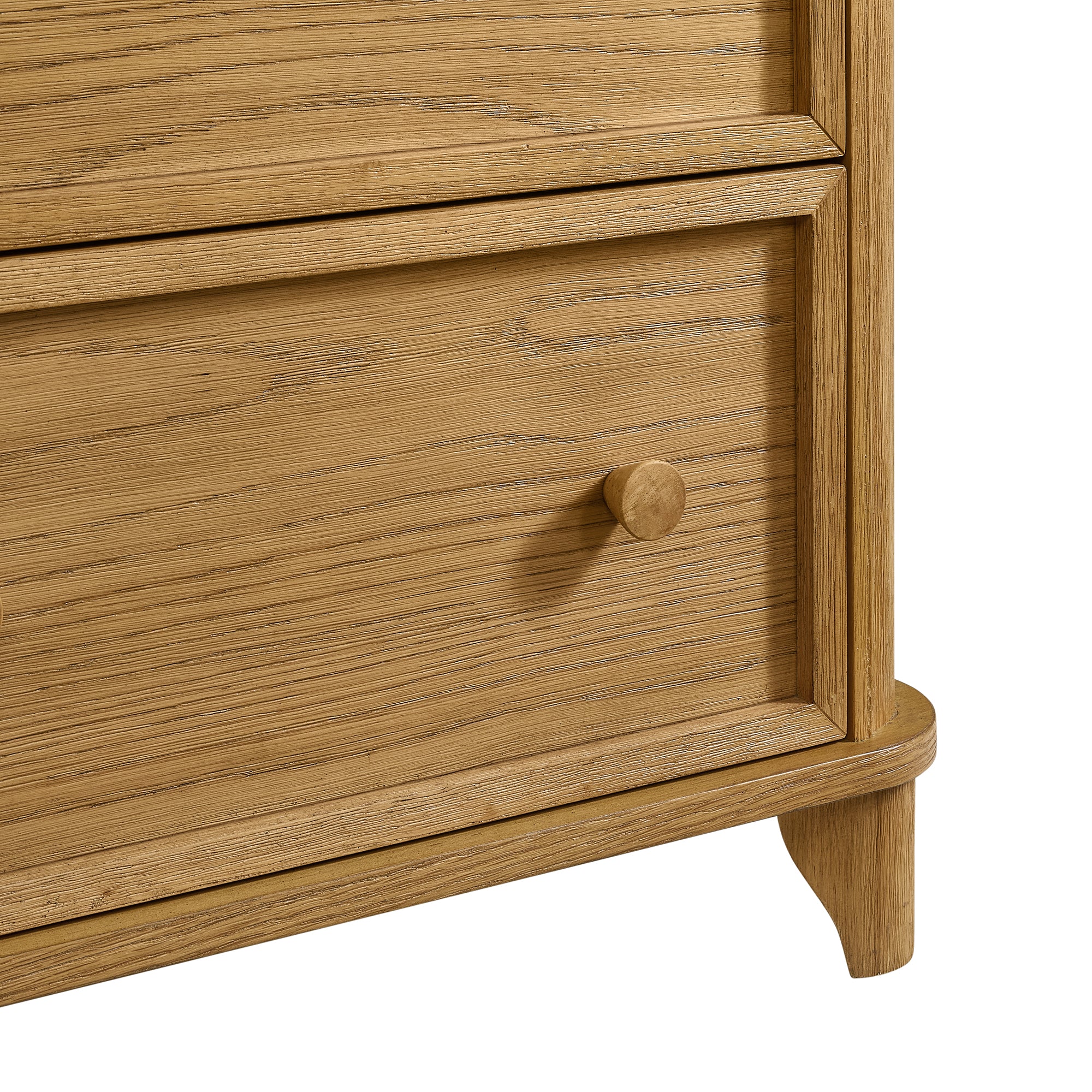 Kathryne 24" Solid Wood 3-Drawer Nightstand In Natural Oak - Image 10