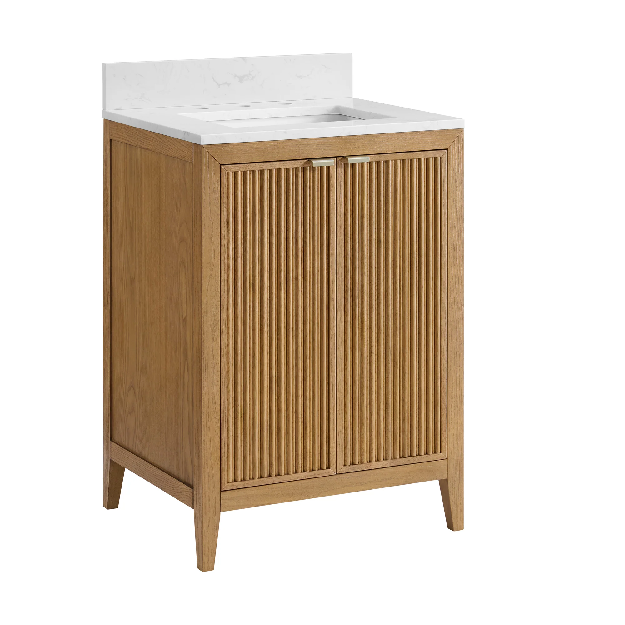 Kendal 24"W x 20"D RTA Single Bathroom Vanity | Calacatta Gold Quartz Countertop - Image 12