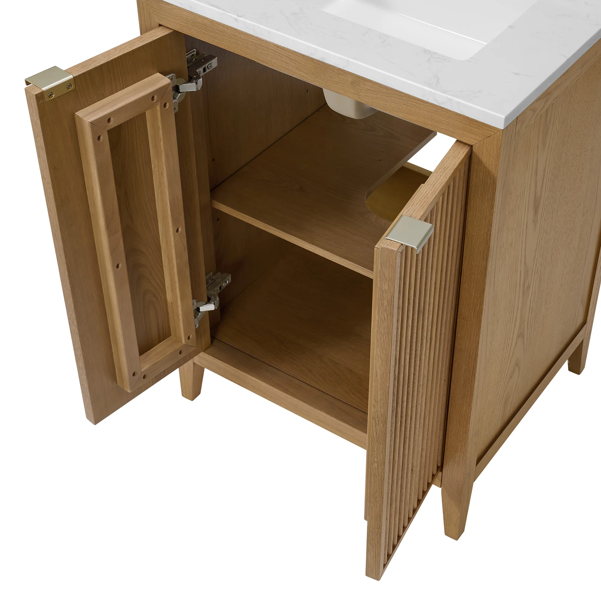 Kendal 24"W x 20"D RTA Single Bathroom Vanity | Calacatta Gold Quartz Countertop - Image 5