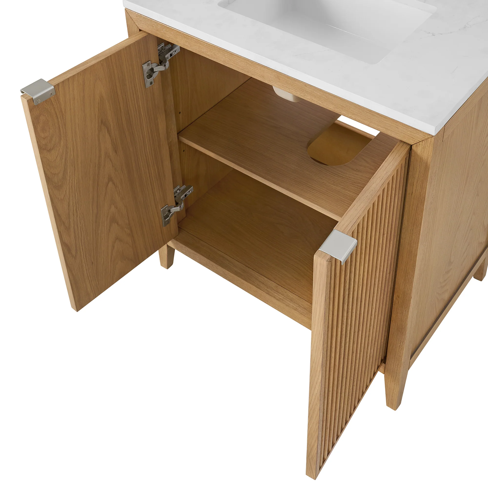 Kendal 30"W x 20"D RTA Single Sink Bathroom Vanity | Cultured Marble Countertop - Image 5