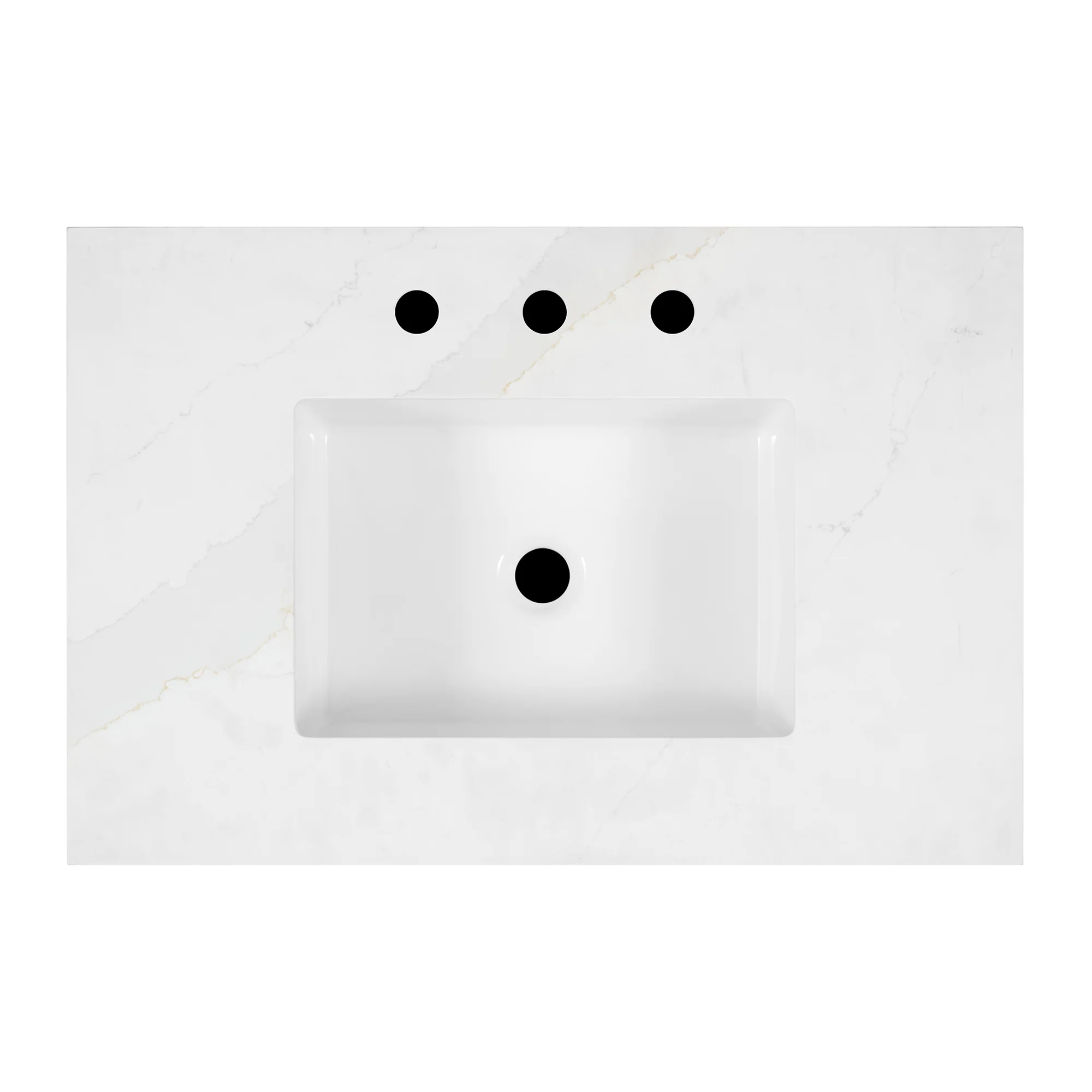 Kendal 30"W x 20"D RTA Single Sink Bathroom Vanity | Calacatta Gold Quartz Countertop - Image 9