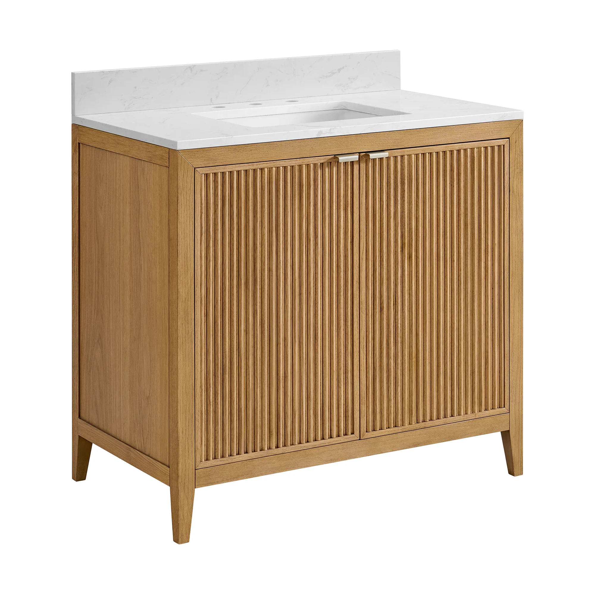 Kendal 36"W x 22"D RTA Single Sink Bathroom Vanity | Calacatta Gold Quartz Countertop - Image 10
