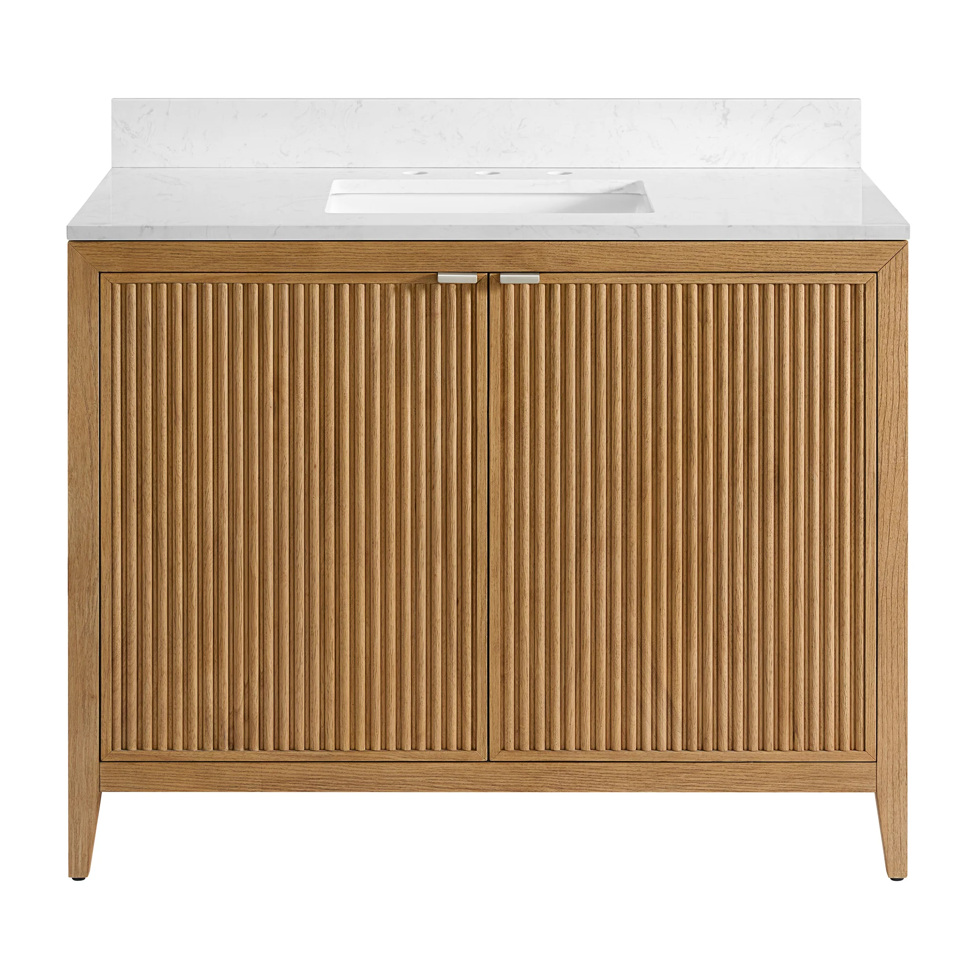 Kendal 42" Single Sink Bathroom Vanity | Cultured Marble Countertop - Image 4