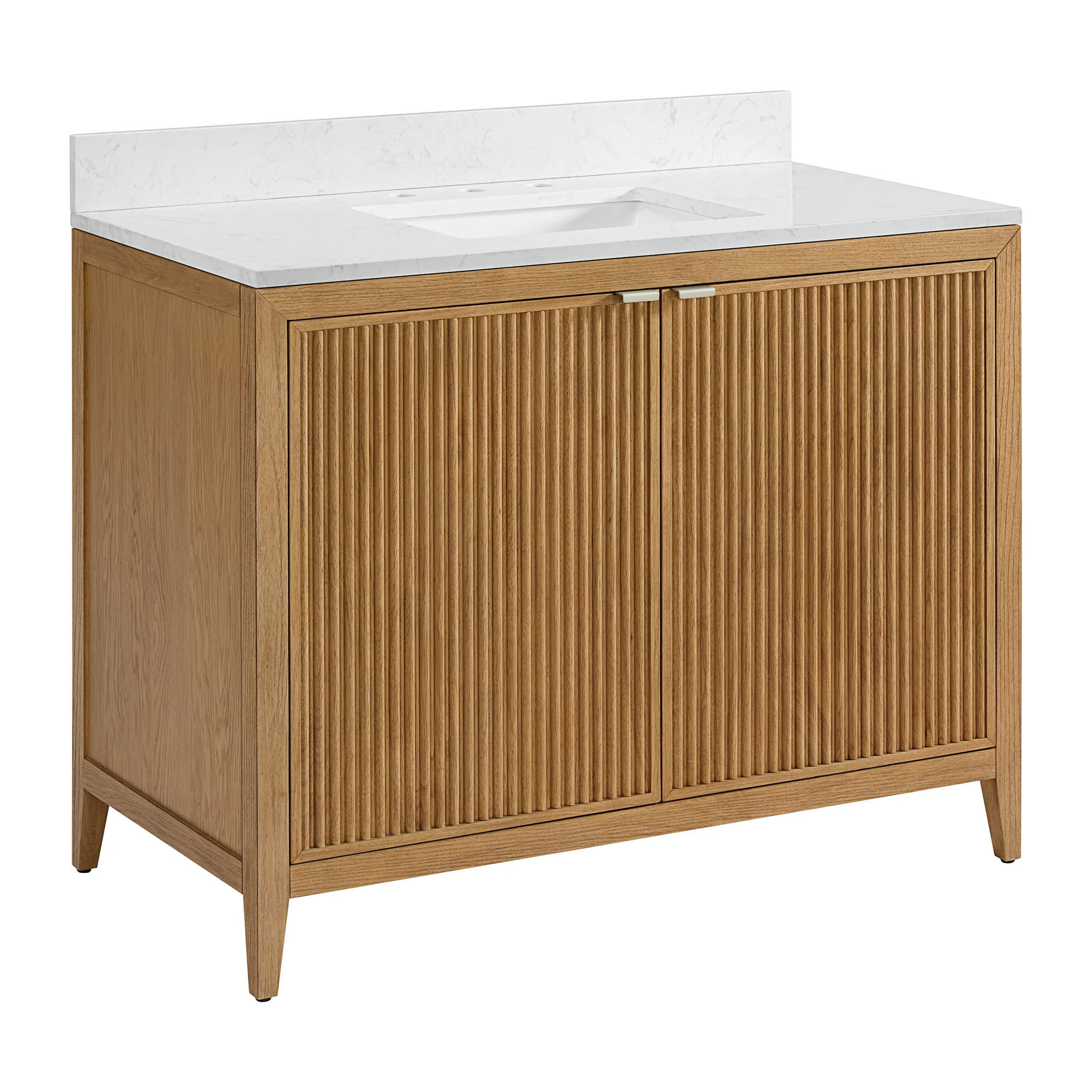Kendal 42" Single Sink Bathroom Vanity | Cultured Marble Countertop - Image 5