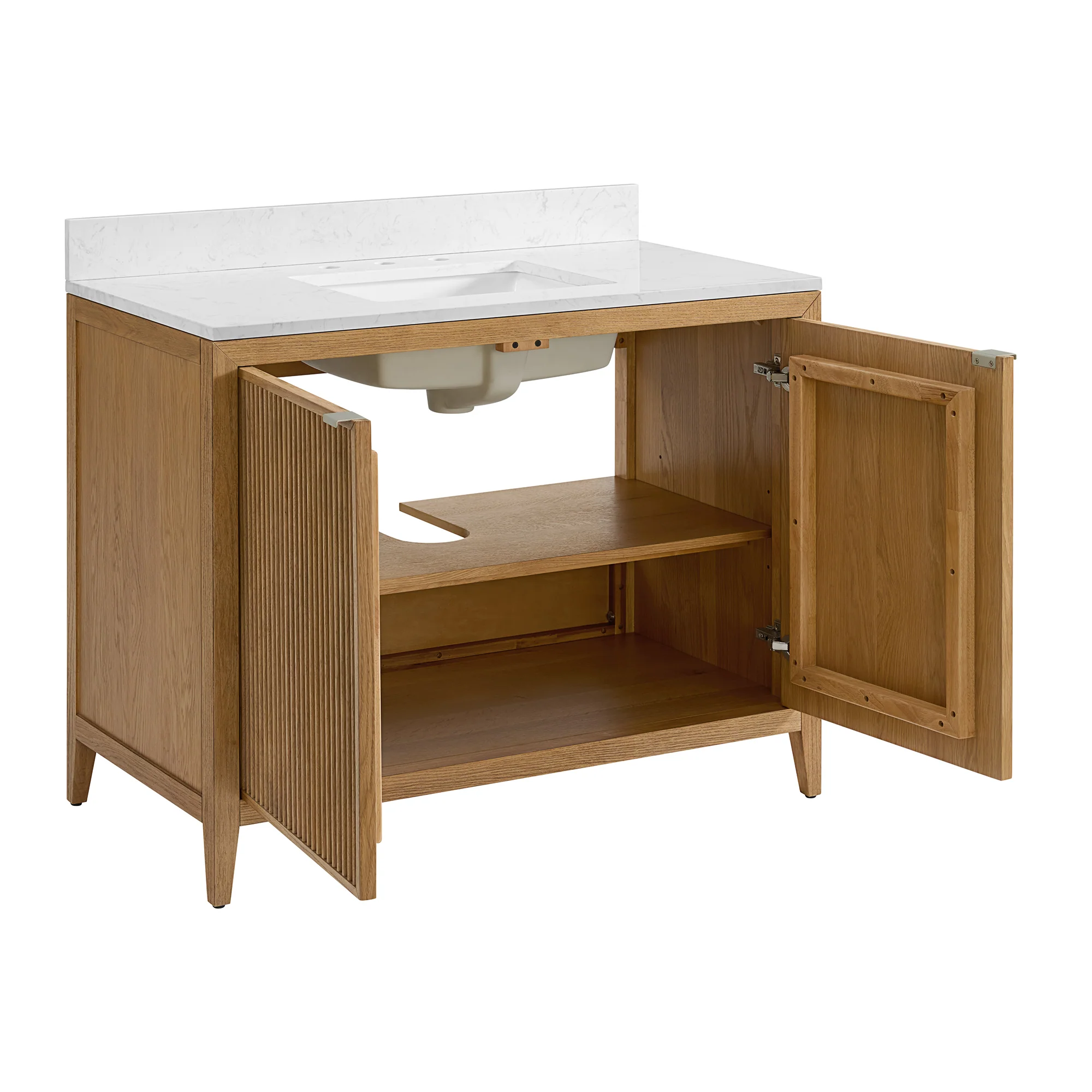Kendal 42" Single Sink Bathroom Vanity | Cultured Marble Countertop - Image 6