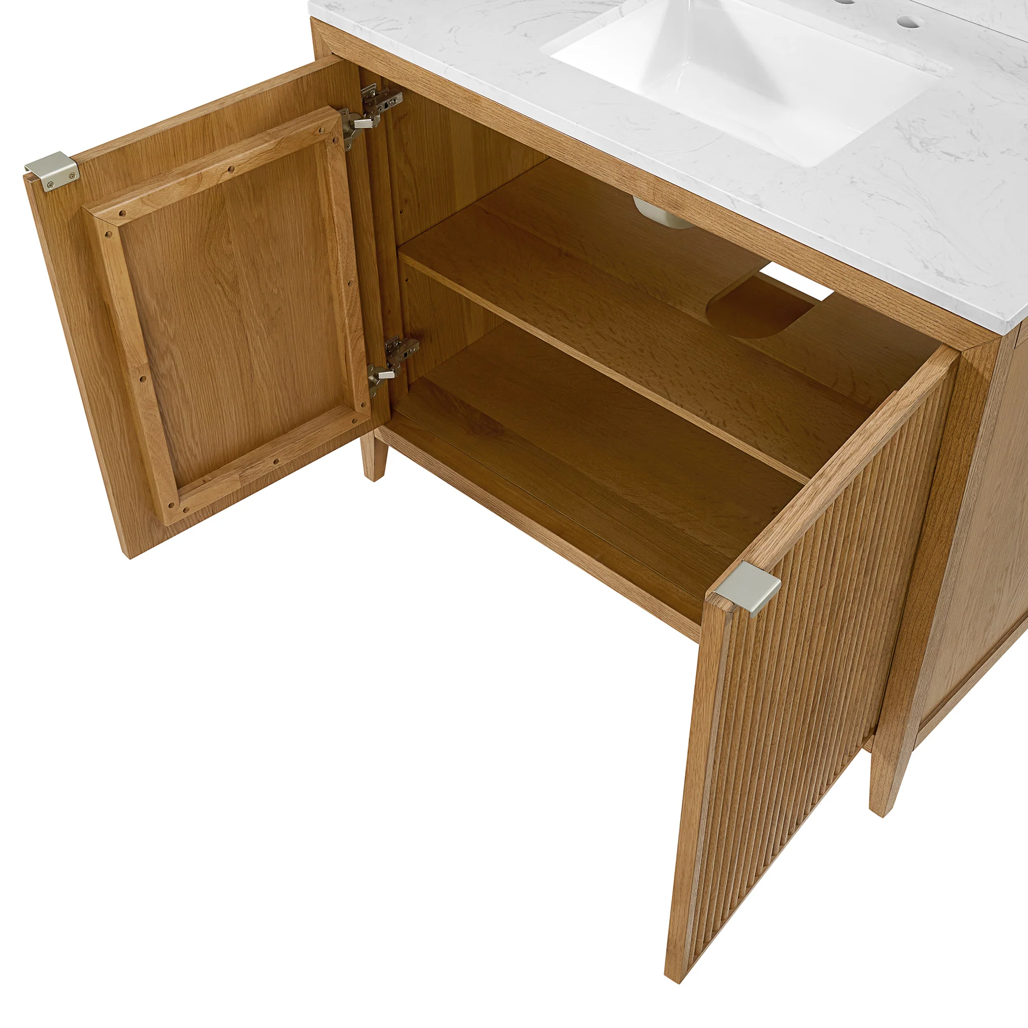 Kendal 42" Single Sink Bathroom Vanity | Cultured Marble Countertop - Image 7