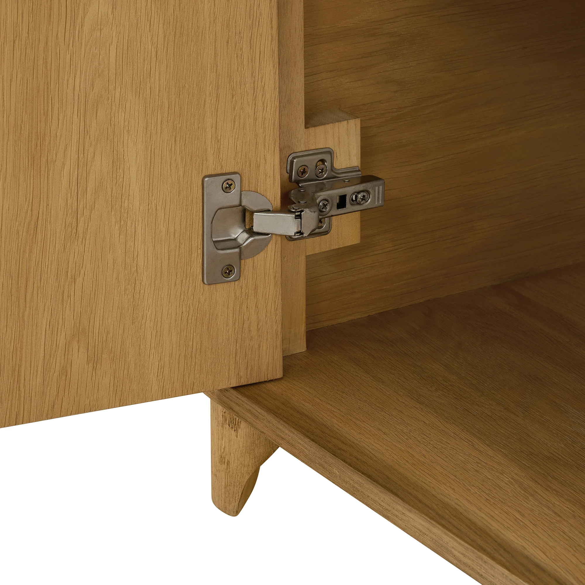 Kathryne 74" Solid Wood Sideboard Buffet In Natural Oak - Image 12