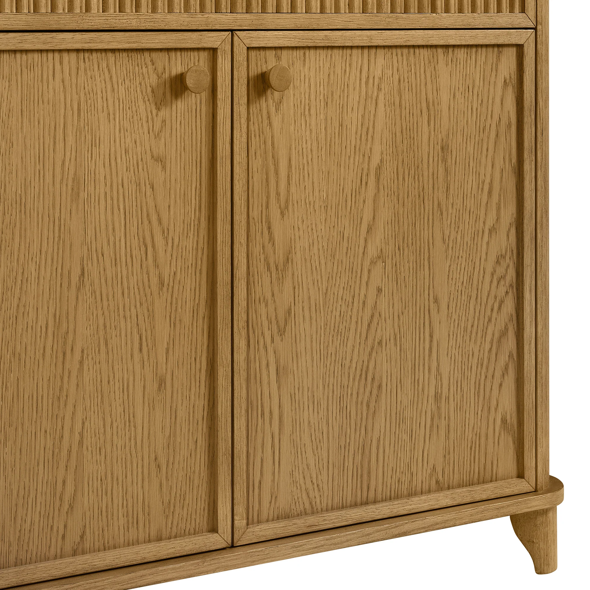 Kathryne 74" Solid Wood Sideboard Buffet In Natural Oak - Image 13