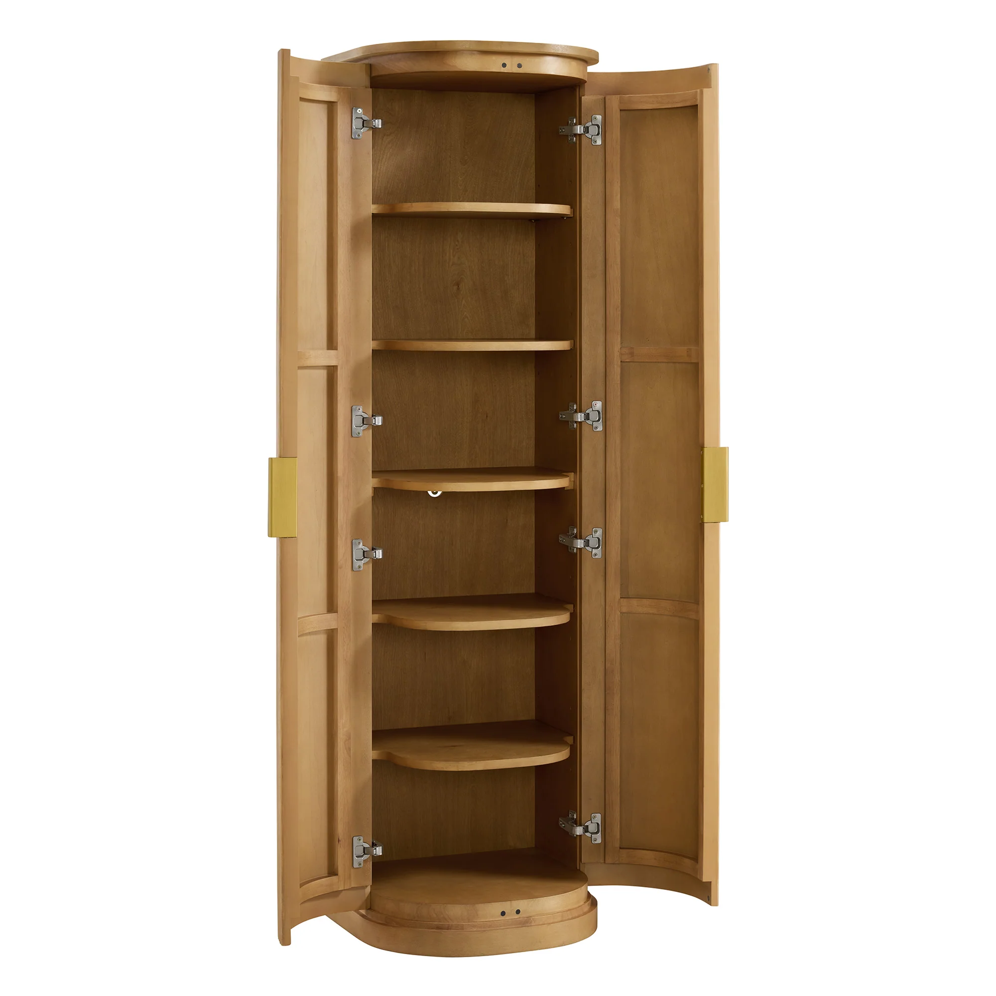 Luna 72" Reeded Birch Linen Cabinet - Image 11