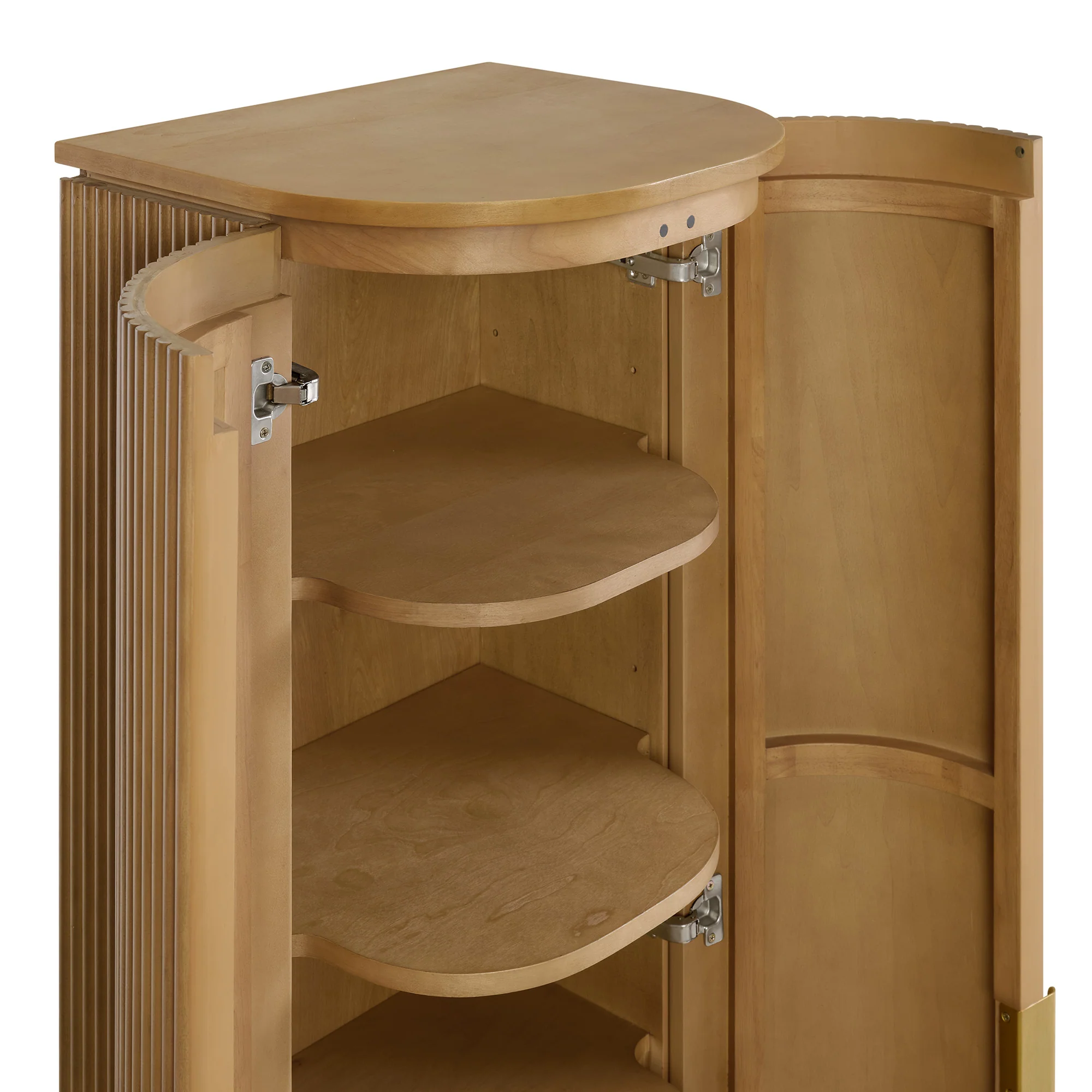 Luna 72" Reeded Birch Linen Cabinet - Image 12