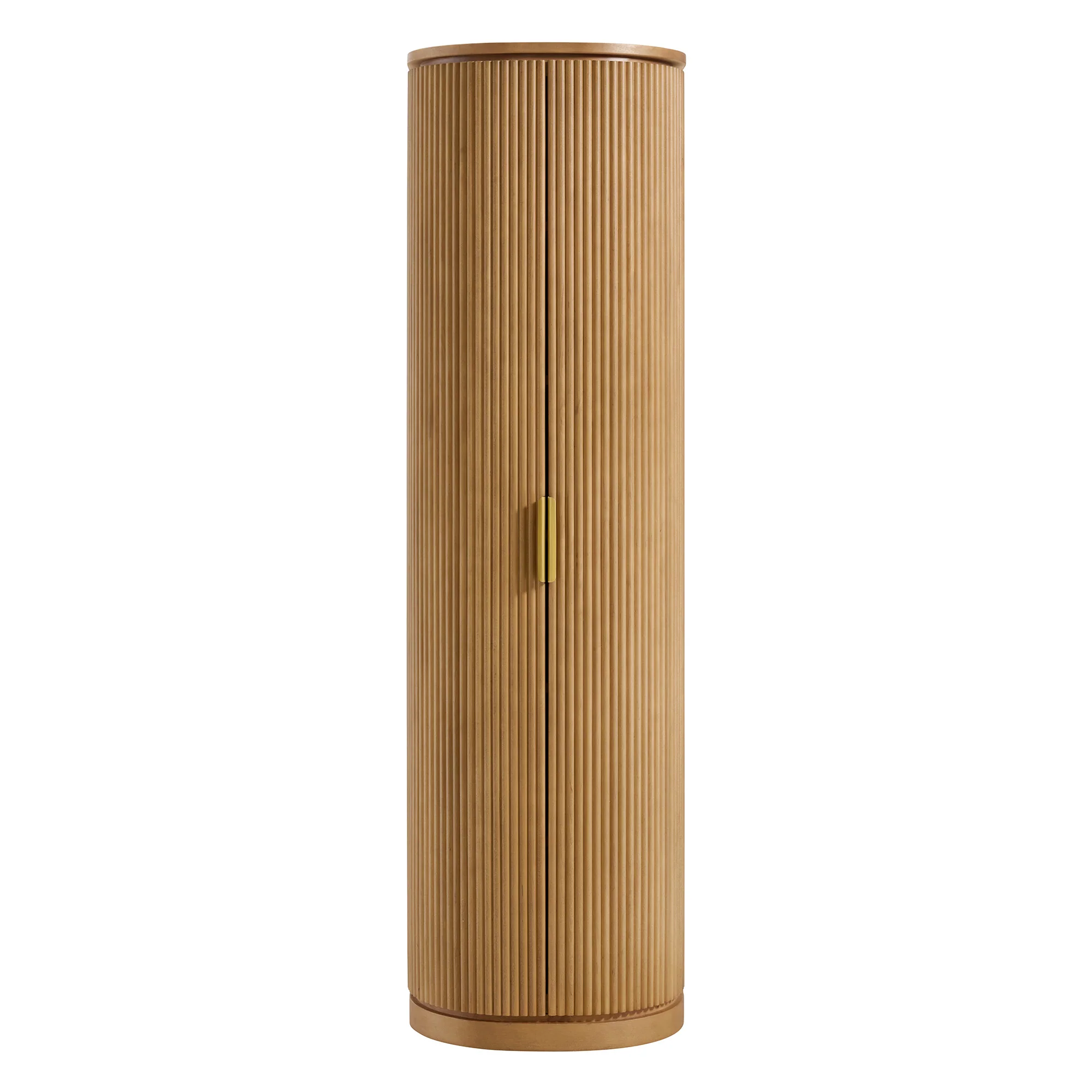 Luna 72" Reeded Birch Linen Cabinet - Image 6