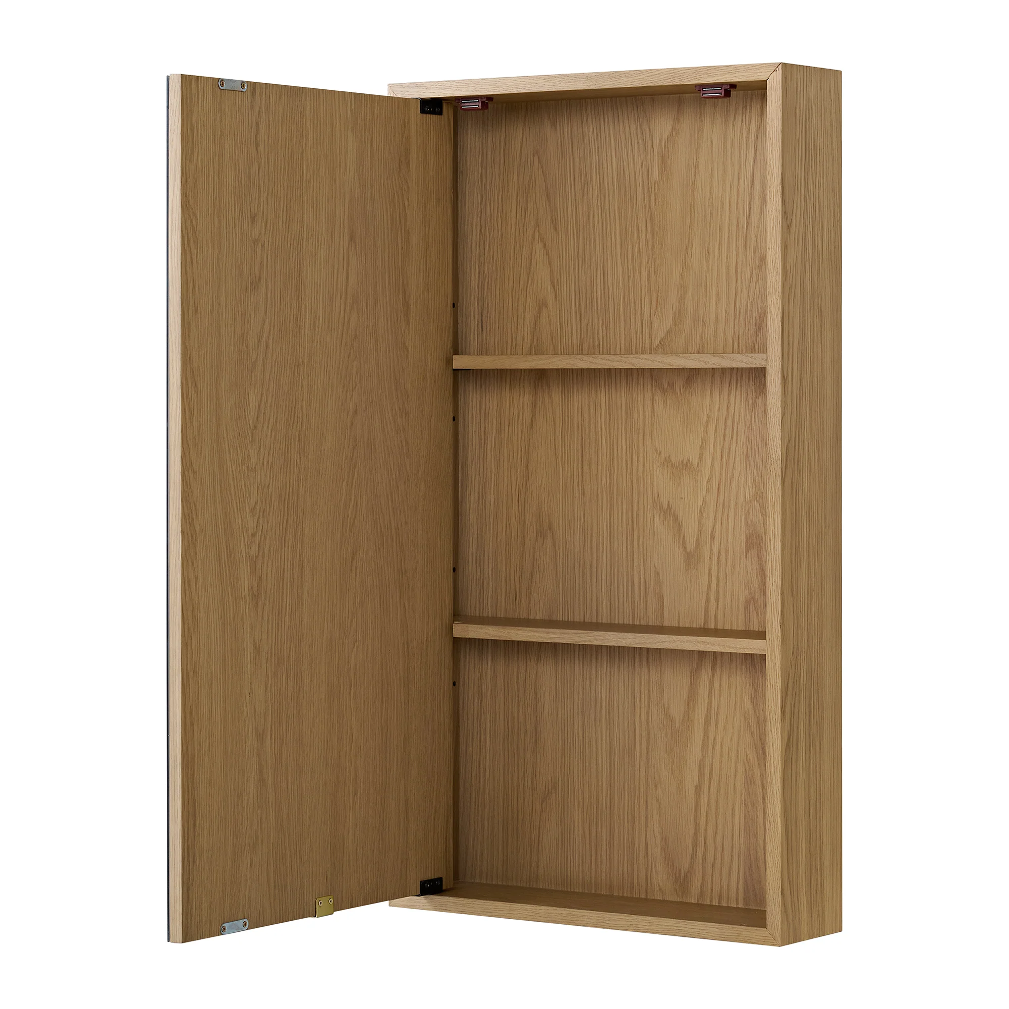 Midland 20"W Rectangular Surface Mount Medicine Cabinet in Walnut or Oak - Image 11