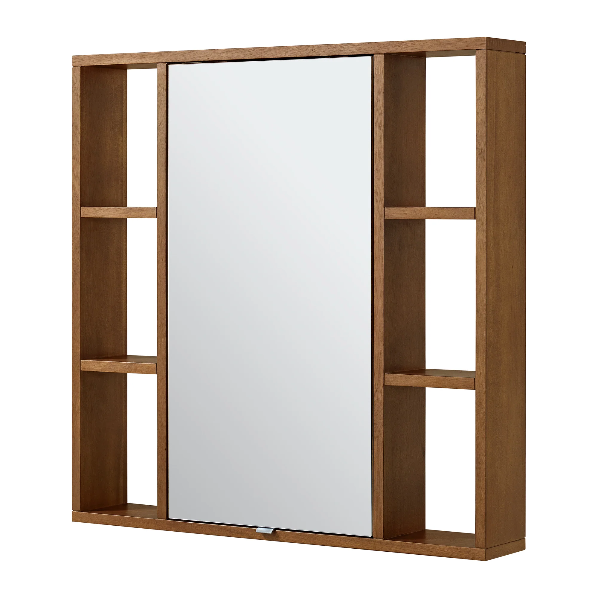 Midland 30"W x 30"H Surface Mount Medicine Cabinet with Side Shelves in Walnut or Oak - Image 13
