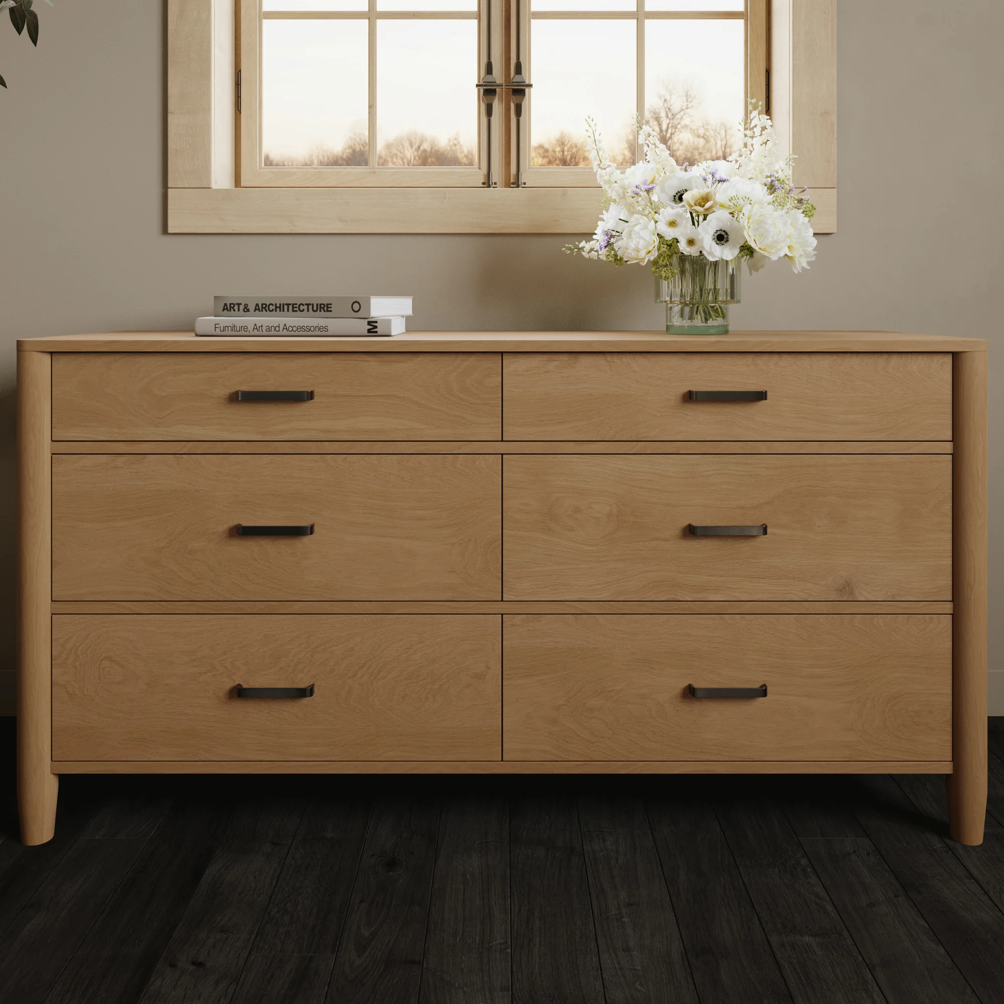 Ogden 64" Dresser in Natural Oak - Image 17