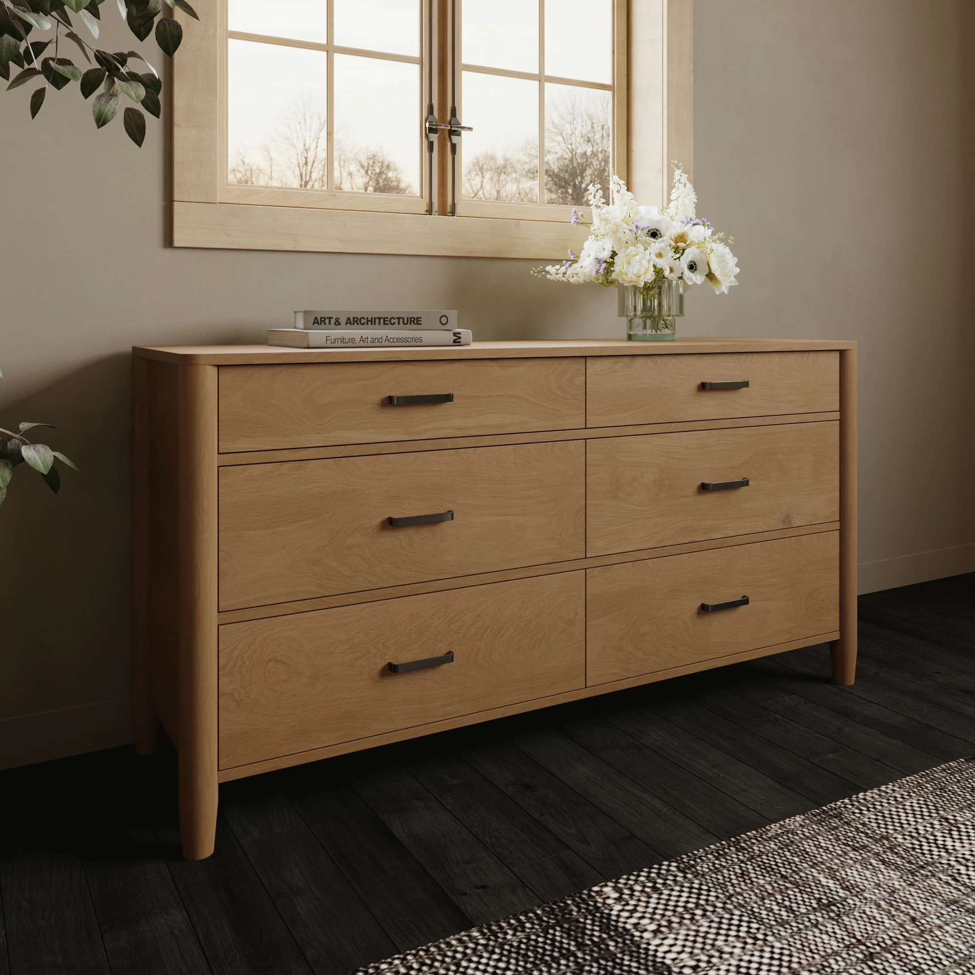 Ogden 64" Dresser in Natural Oak - Image 3