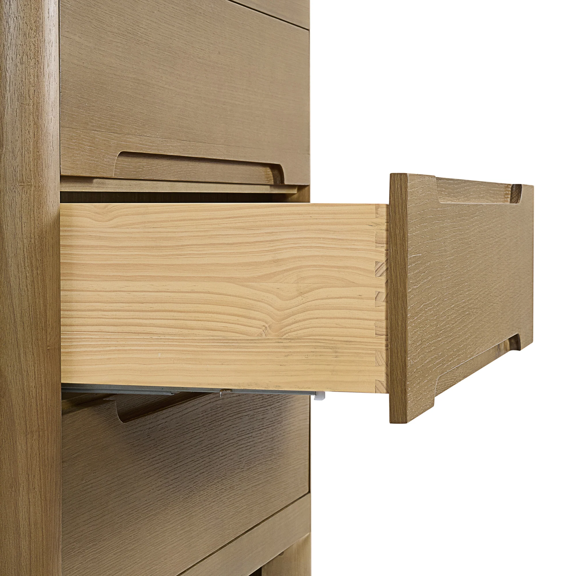 Oslo 36" Single Bathroom Vanity in Varnished Oak | White Quartz Countertop - Image 13