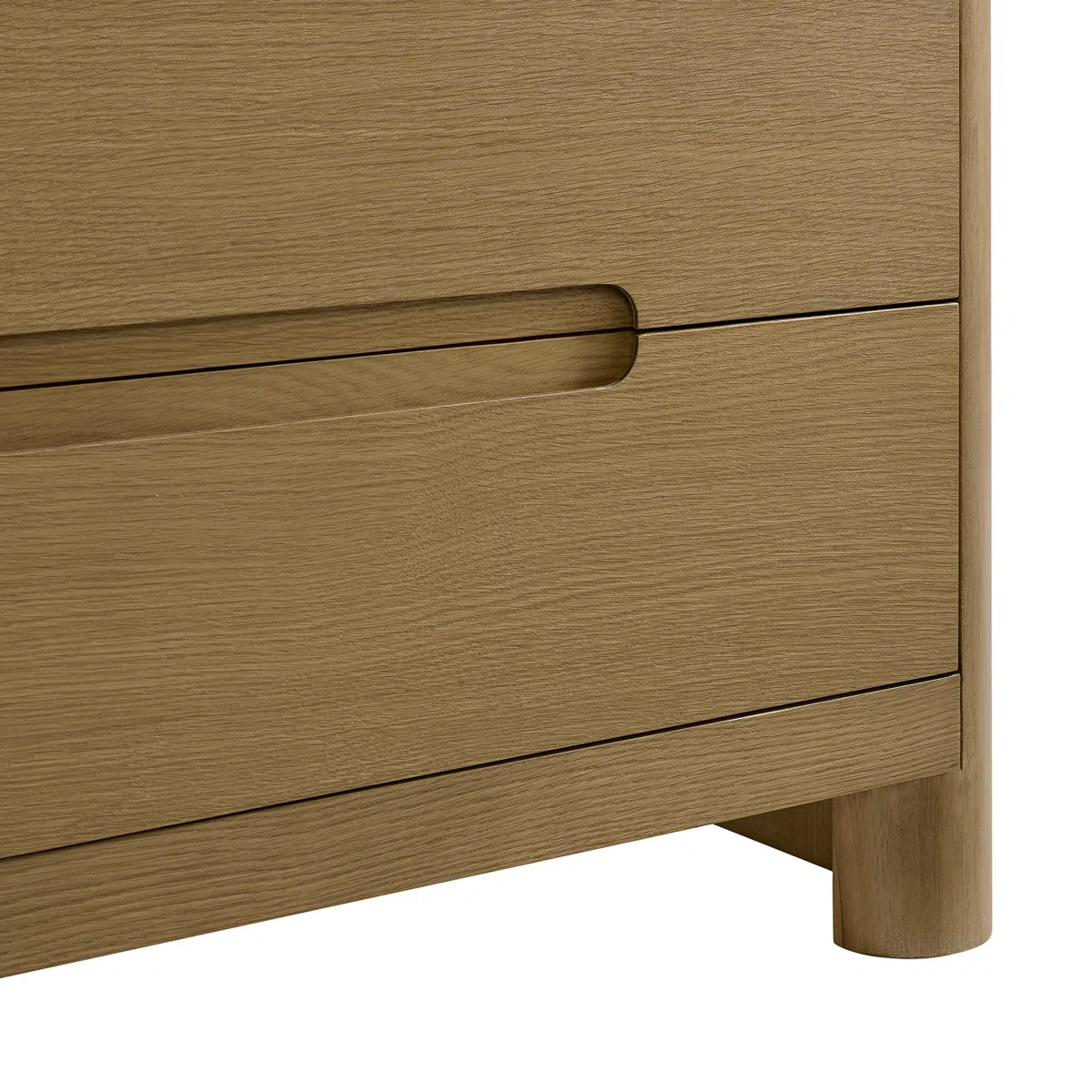 Oslo 48" Modern Oak Single Bathroom Vanity | White Quartz Countertop - Image 8