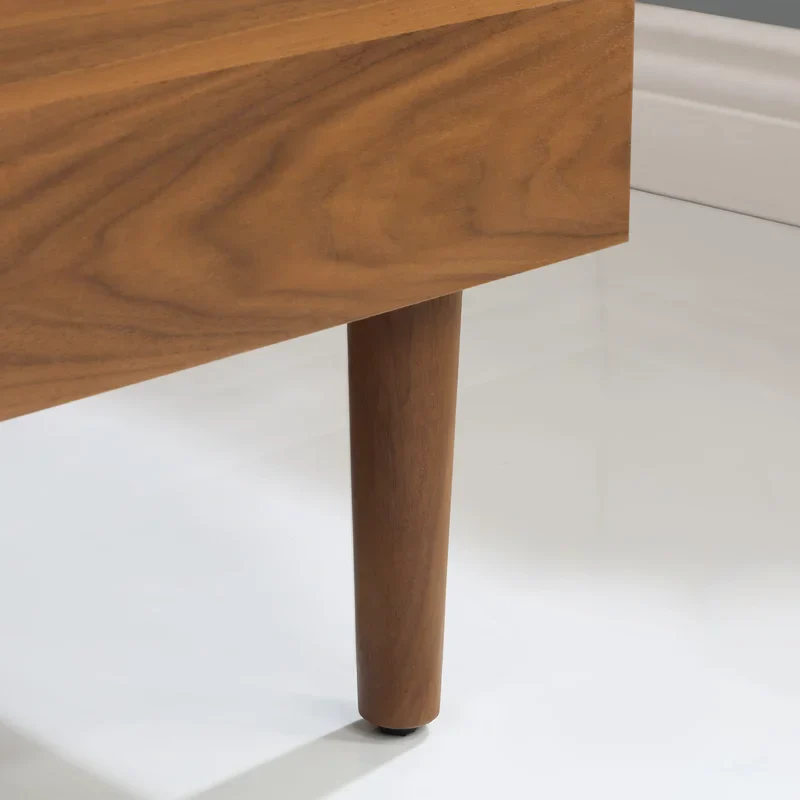 Stockholm 36" Single Bathroom Vanity in Natural Walnut | Quartz Countertop - Image 7