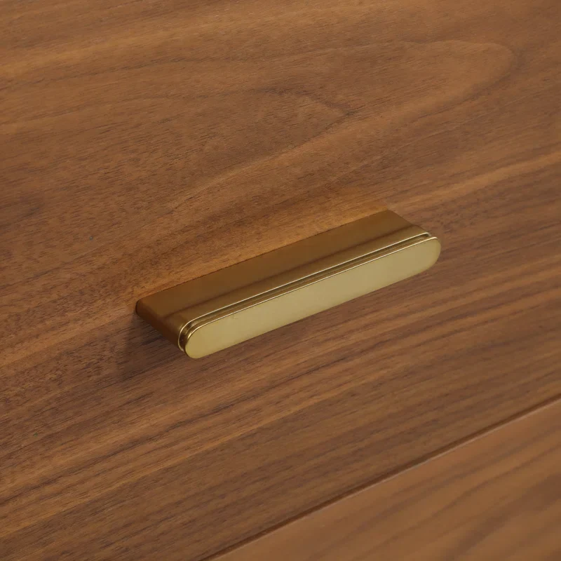Stockholm 48" Single Bathroom Vanity in Natural Walnut | Quartz Countertop - Image 7