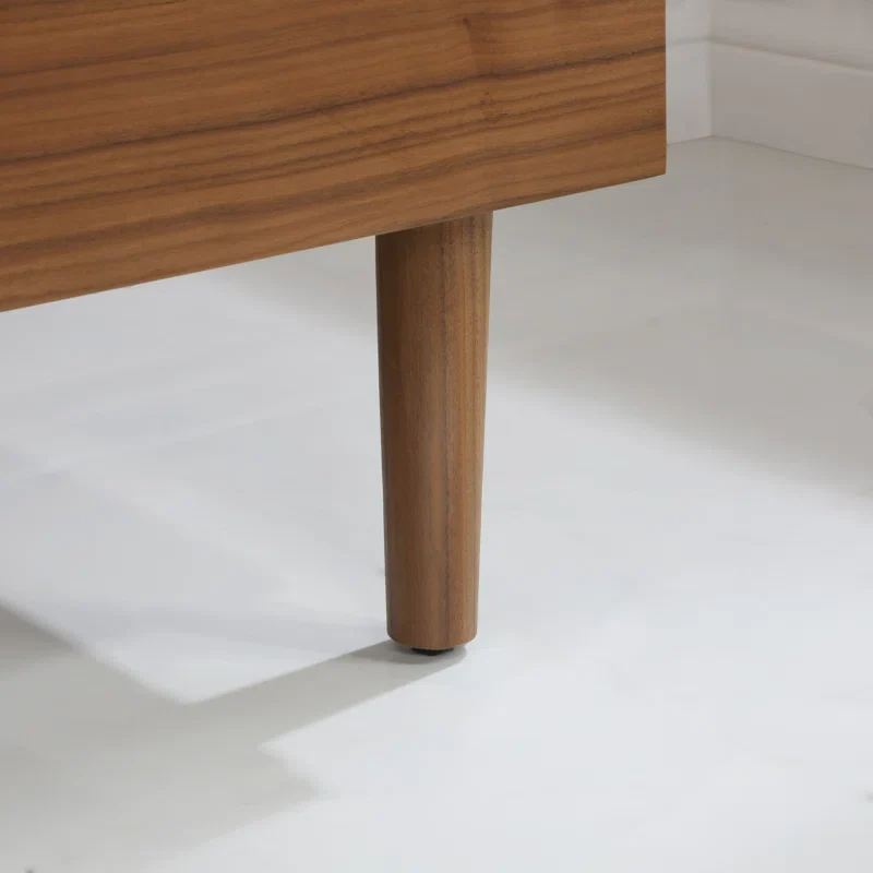 Stockholm 72" Double Bathroom Vanity in Natural Walnut | Quartz Countertop - Image 7