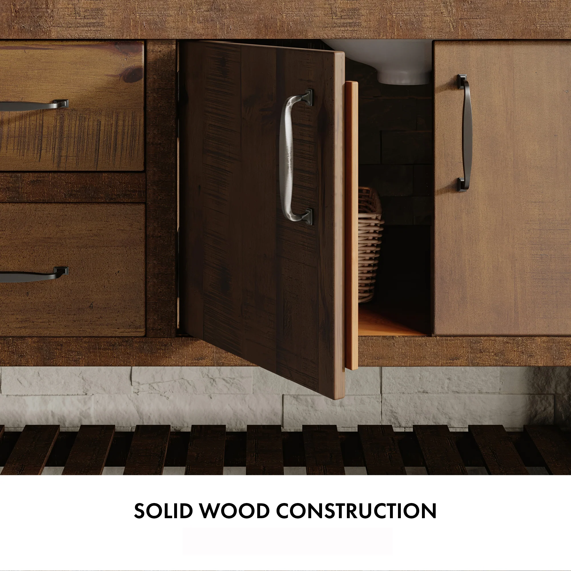 Telluride 42" Single Bathroom Vanity | White Quartz Countertop - Image 6