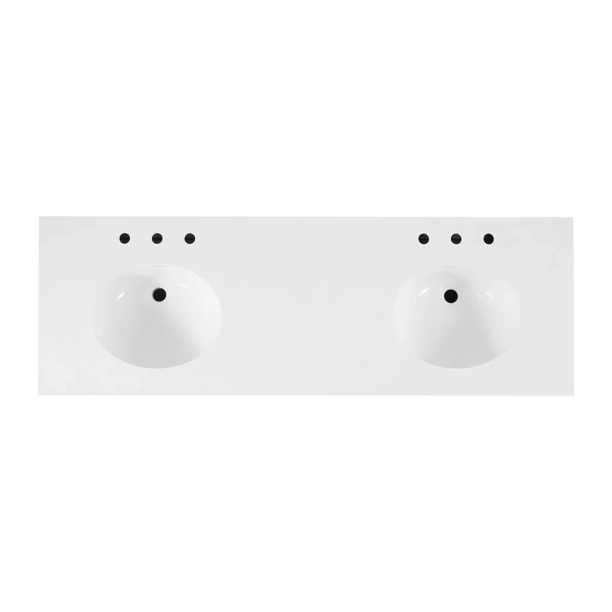 Telluride 66" Double Bathroom Vanity | White Quartz Countertop - Image 12