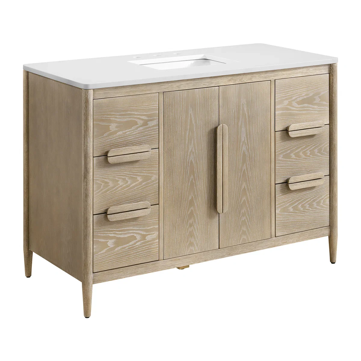 Weymouth 48" Single Bathroom Vanity | Quartz Countertop - Image 3